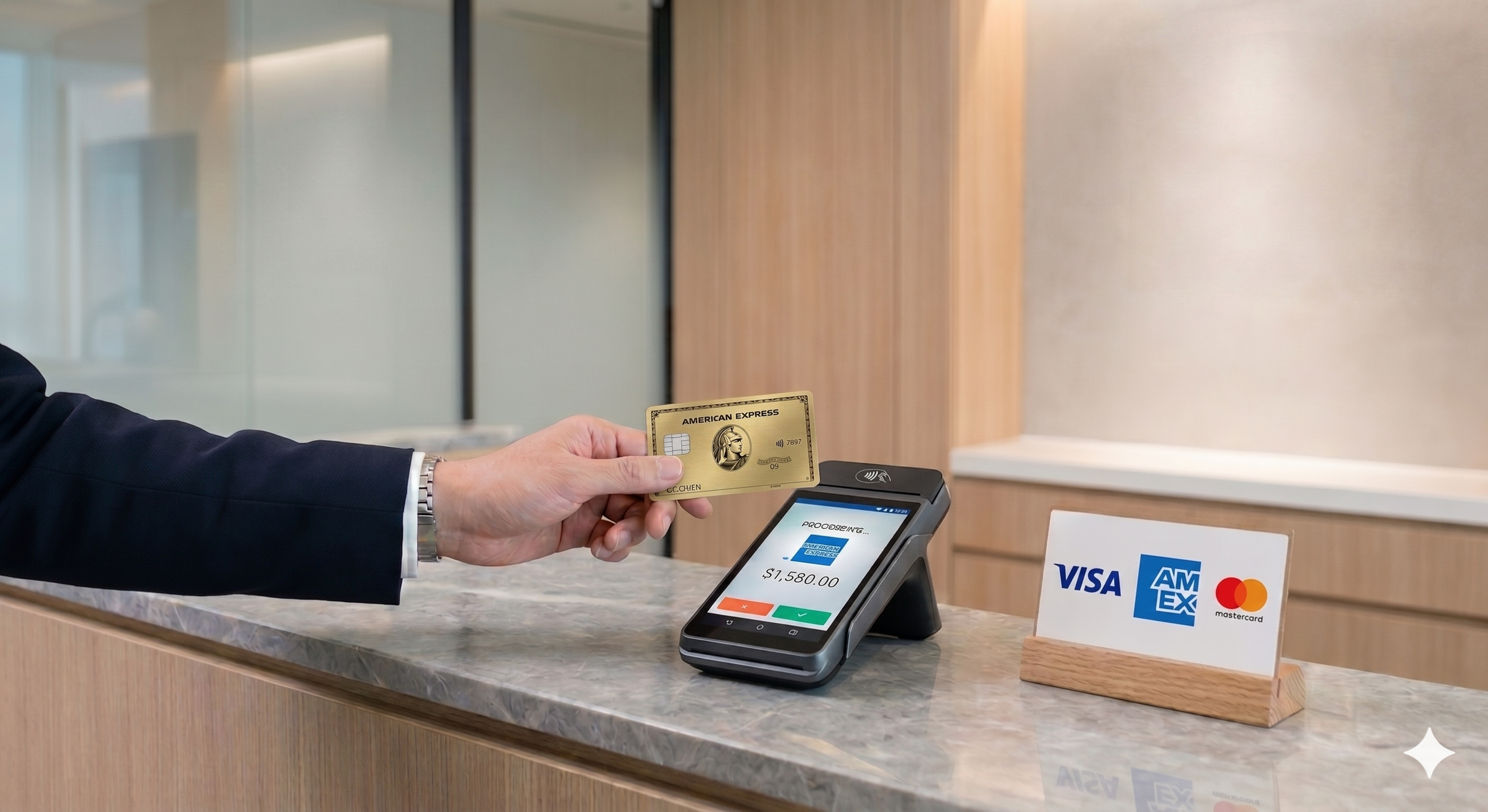AMEX for merchants in-store