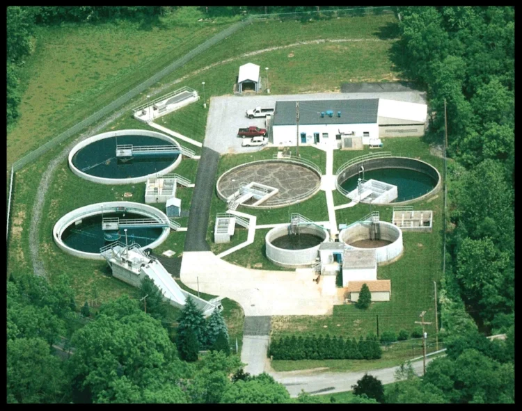 Waste water treatment plant as of 2002
