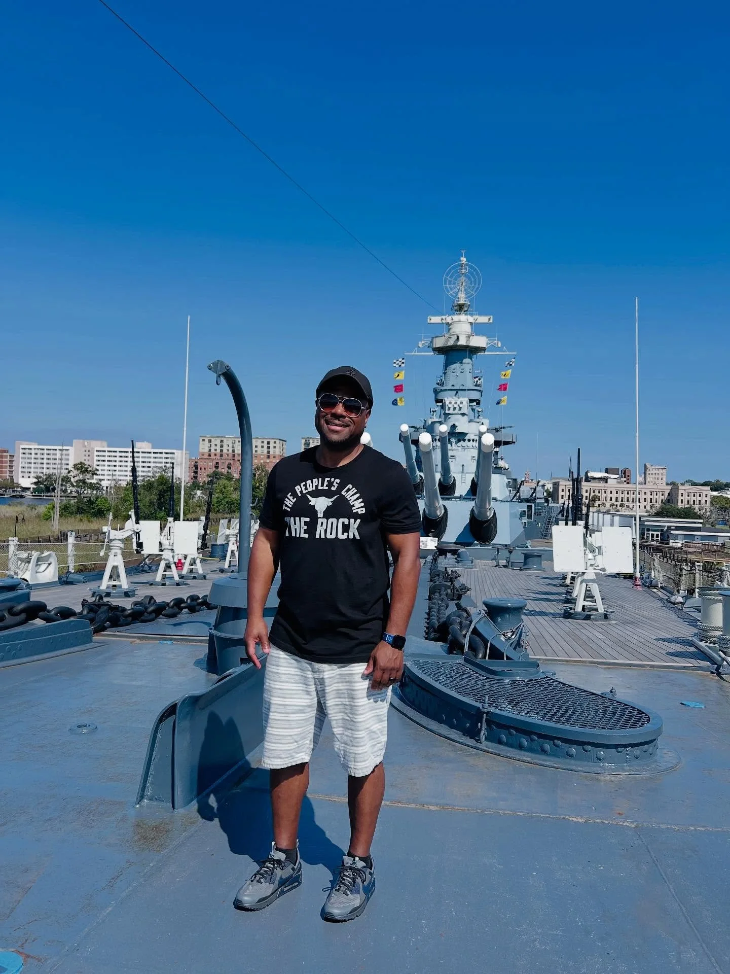 @zanderworld surprised me with a trip to Wilmington, NC, where we got to tour a battleship! USS North Carolina