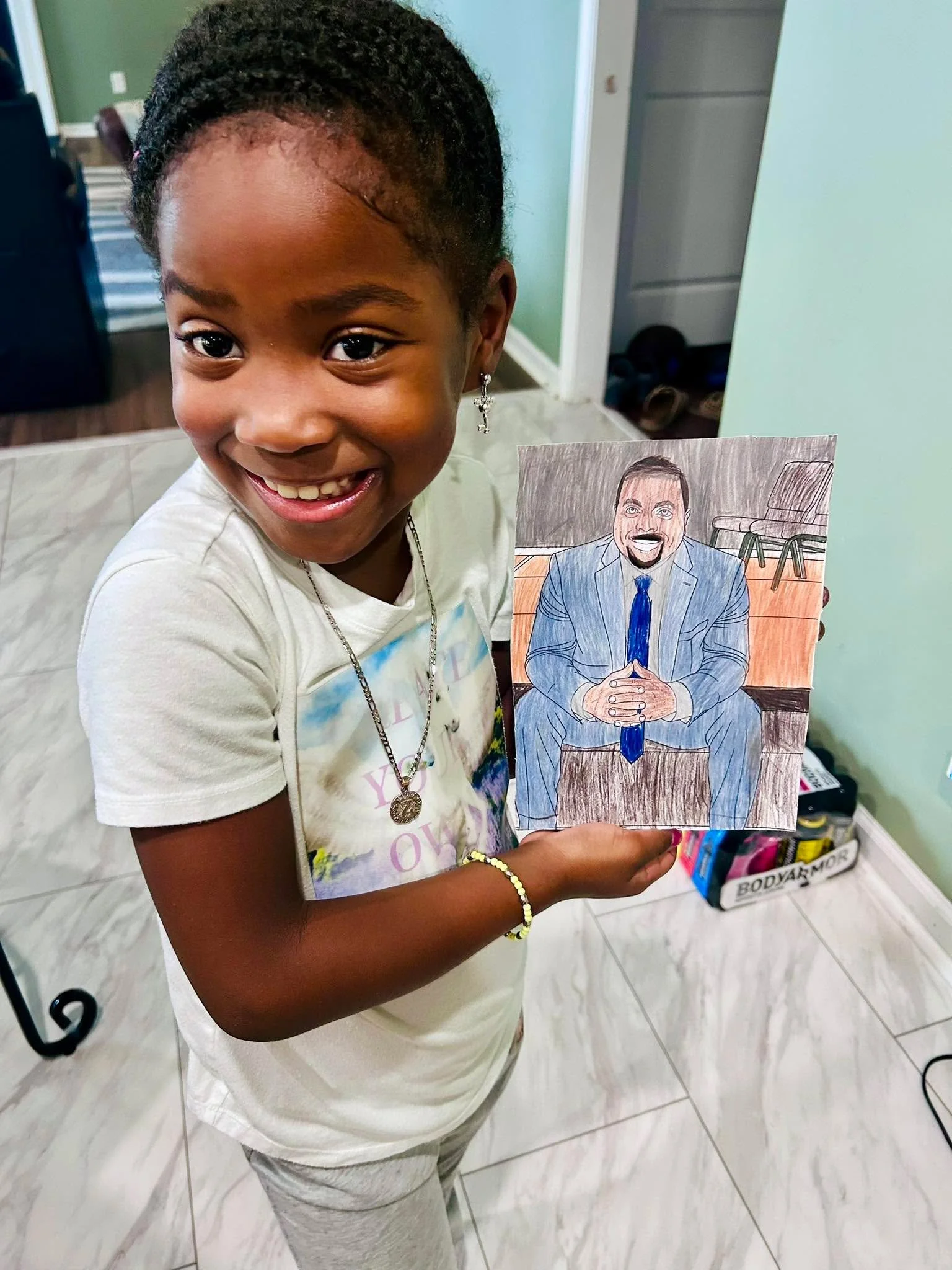 Look at this masterpiece! 🎨✨ My little artist poured her heart into coloring this for my birthday, and I couldn’t be more pleased with her talent and creativity. 🖌️❤️ #ProudDad #YoungArtist #FamilyMoments”