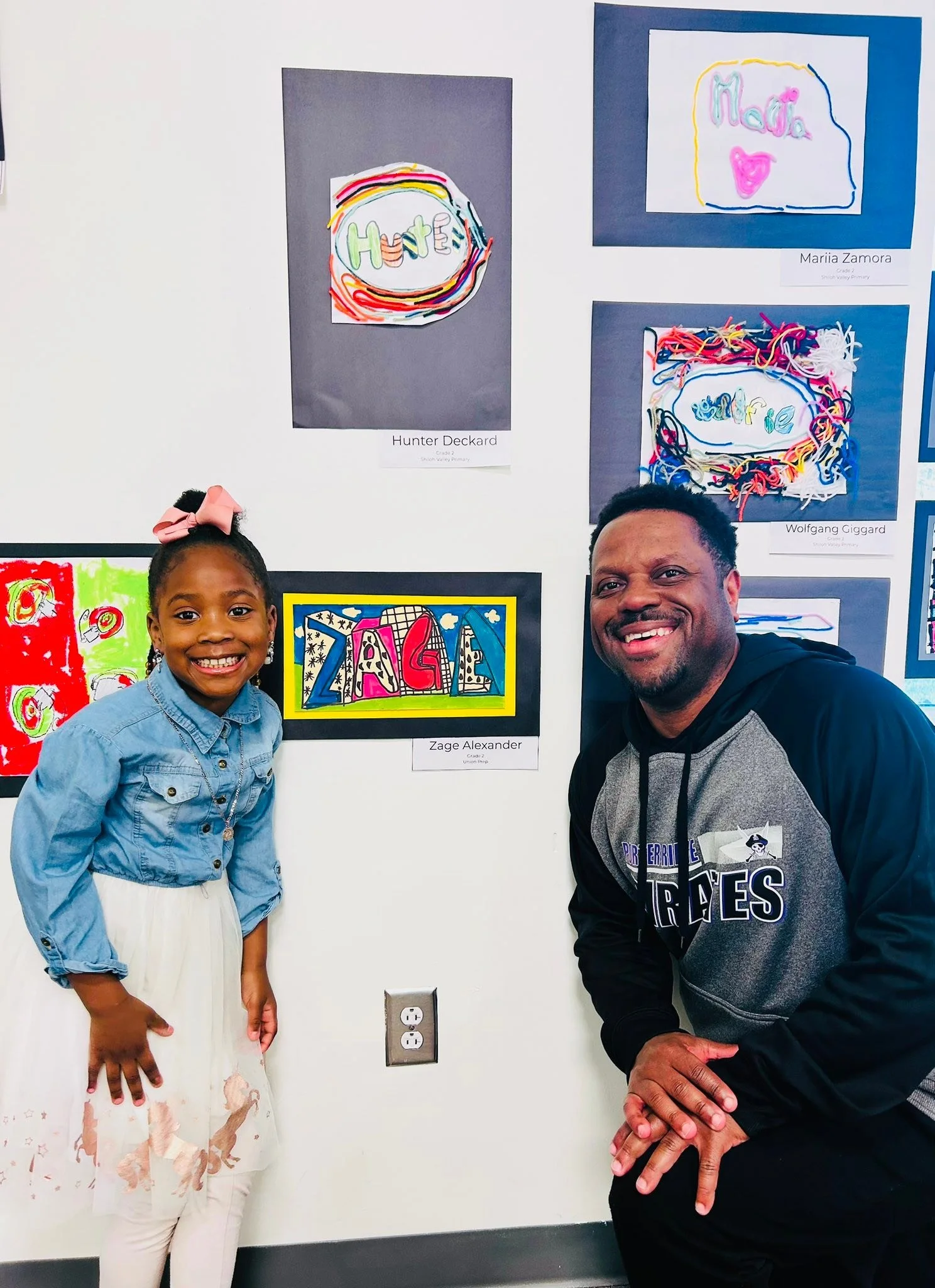Zage's school artwork was showcased in the town's art gallery. #artistsoninstagram #artwork