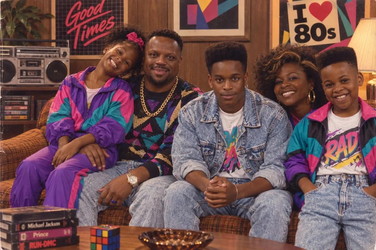 The Alexanders (minus Ziy) in the 80s! 😂