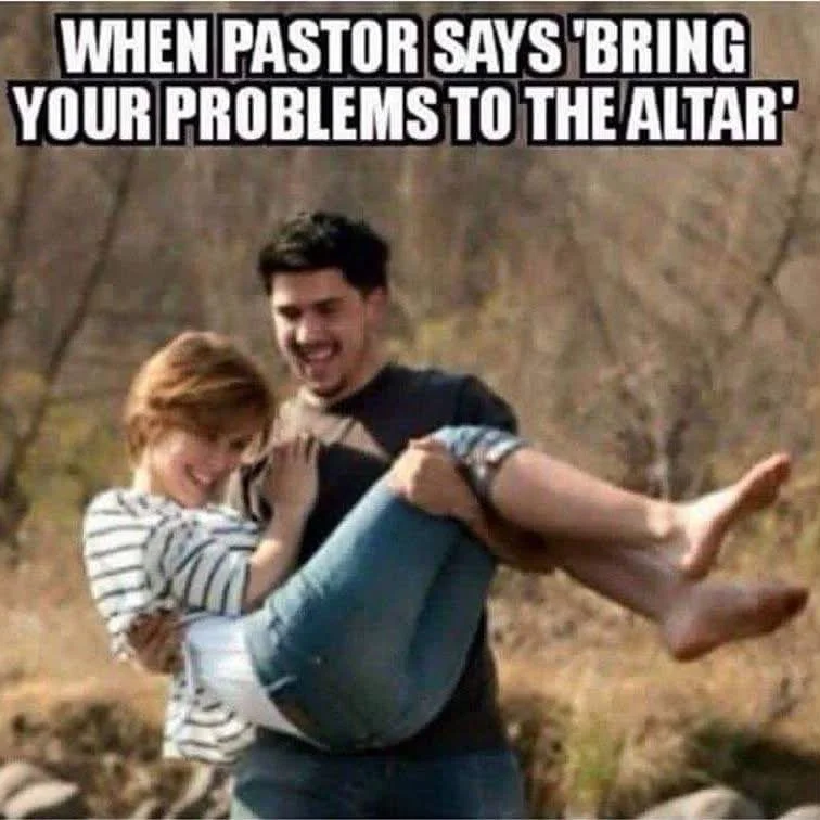 When Pastor says, &ldquo;Bring your problems to the altar,&rdquo; and you take him literally! 😂😂😂

Some burdens are heavier than others! See y&rsquo;all Sunday! 🙌🏾

📍7700 Lawyers Road
🌐 truelifefc.org

#ChurchHumor #BringItToTheAltar #SundayLa