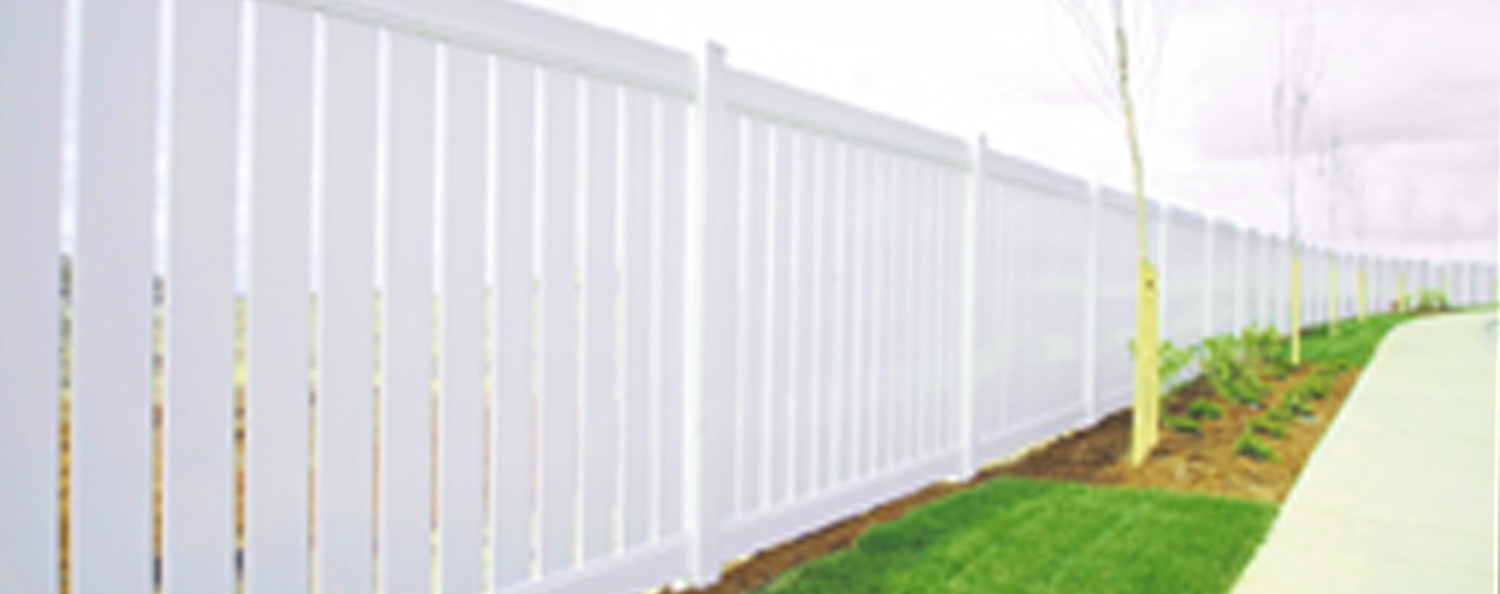 White garden fence