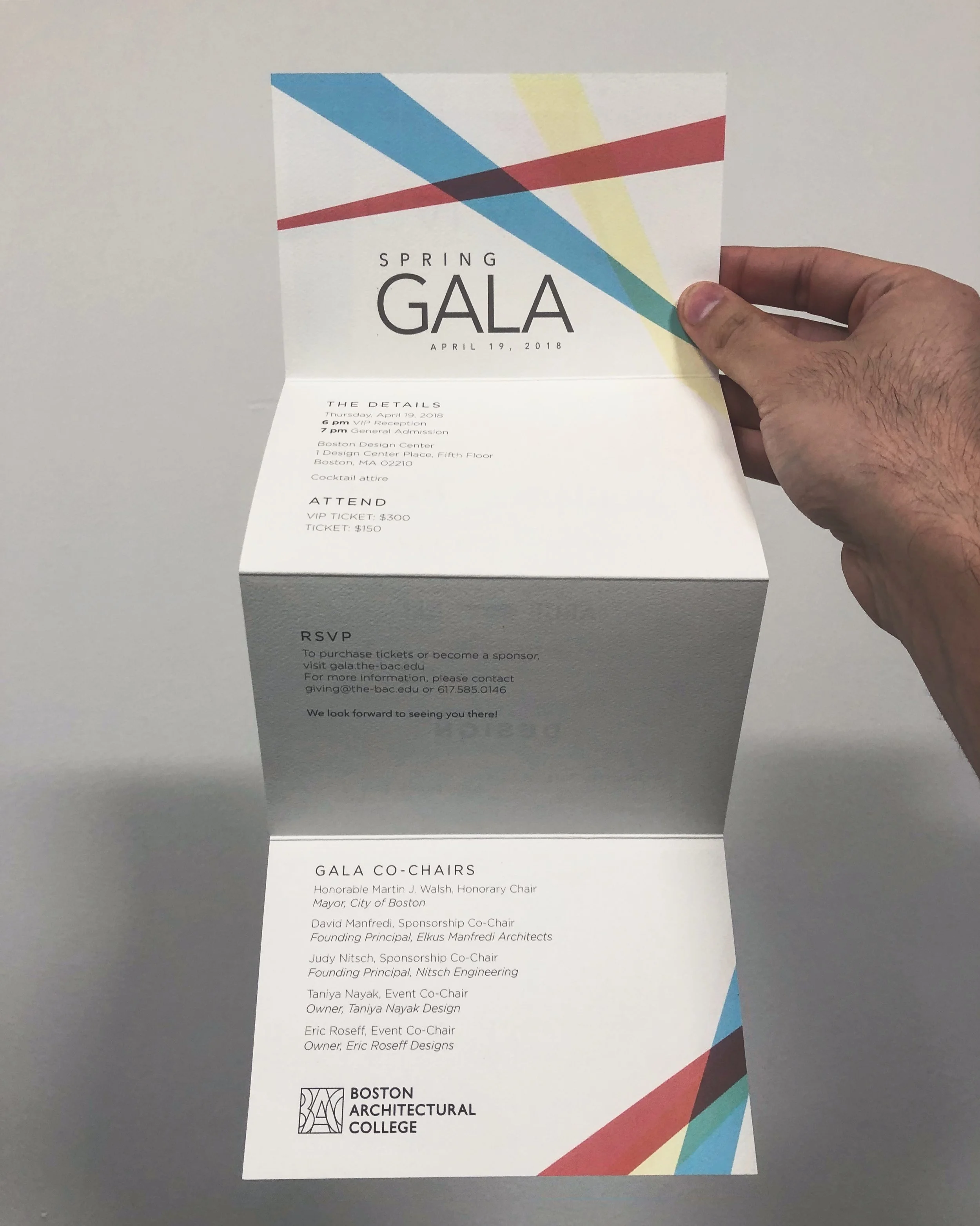BAC 2018 Spring Gala Invitation