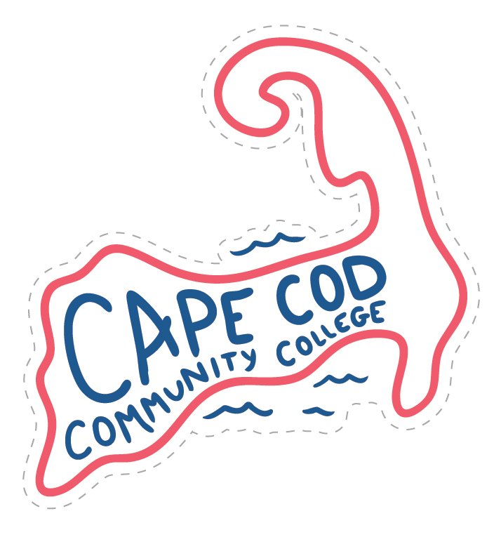 Cape Cod Map Sticker