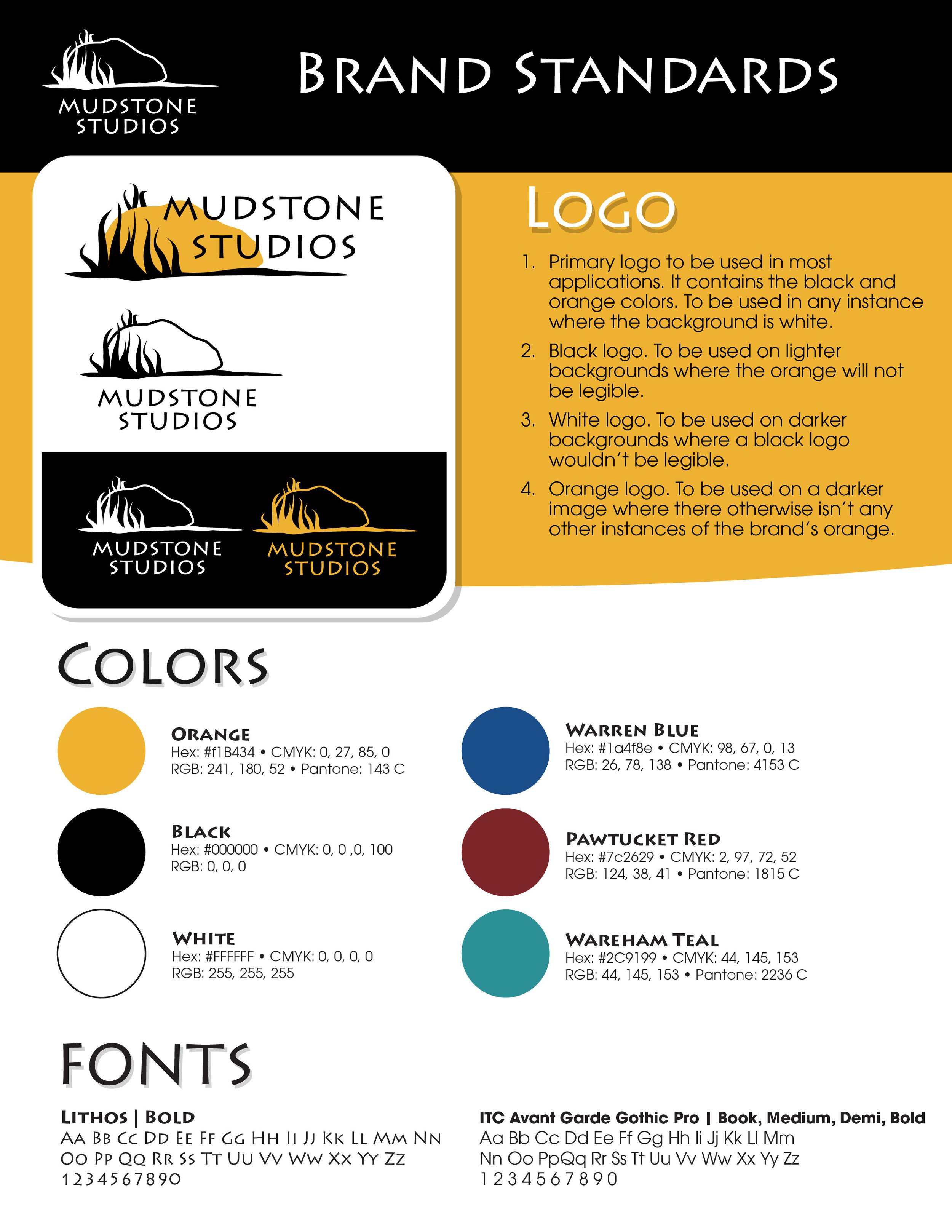 Mudstone Studios Brand Standards