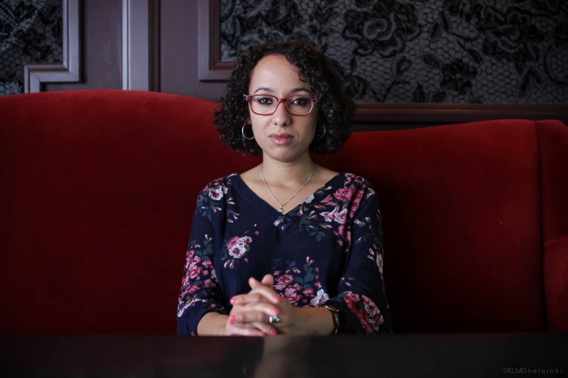 Yemeni human rights blogger Afrah Nasser | Photo by Elmeri Kauko