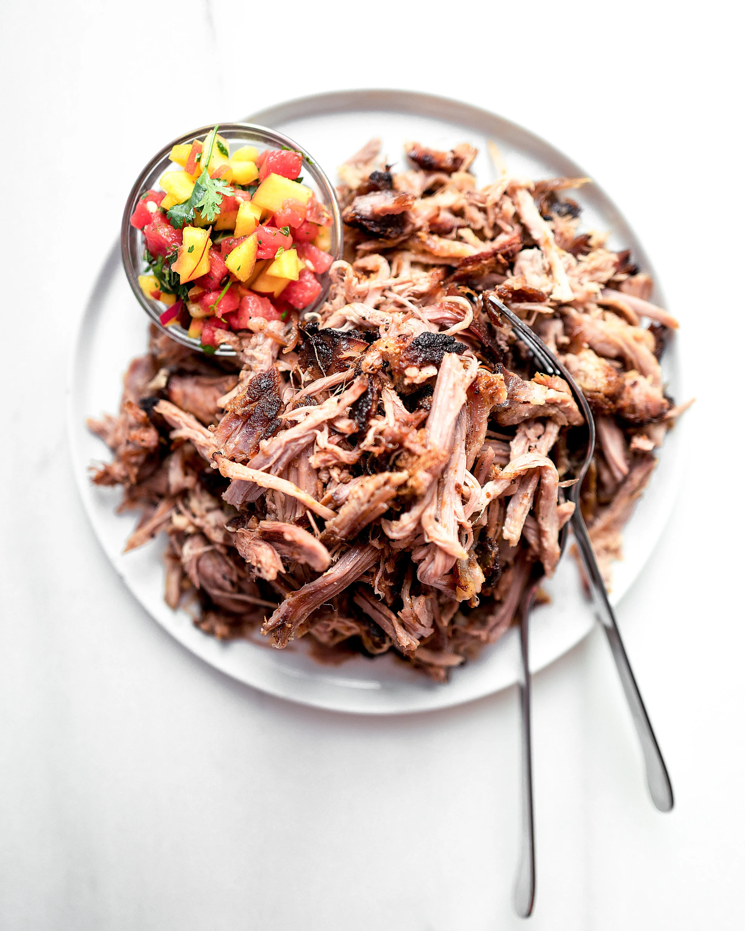 Note: There is too little salsa-to-pork ratio in this picture!