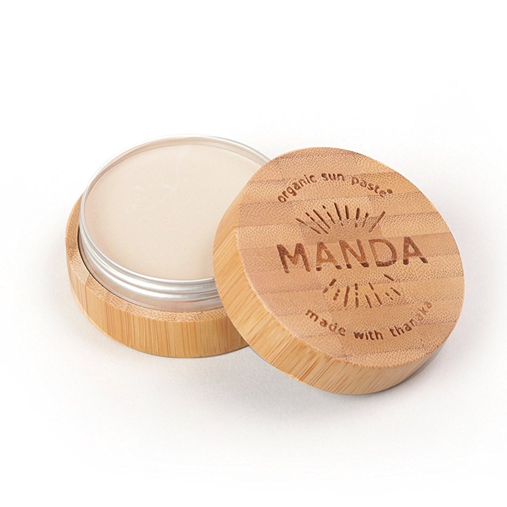 MANDA Organic Sun Paste SPF 50 available at Amazon