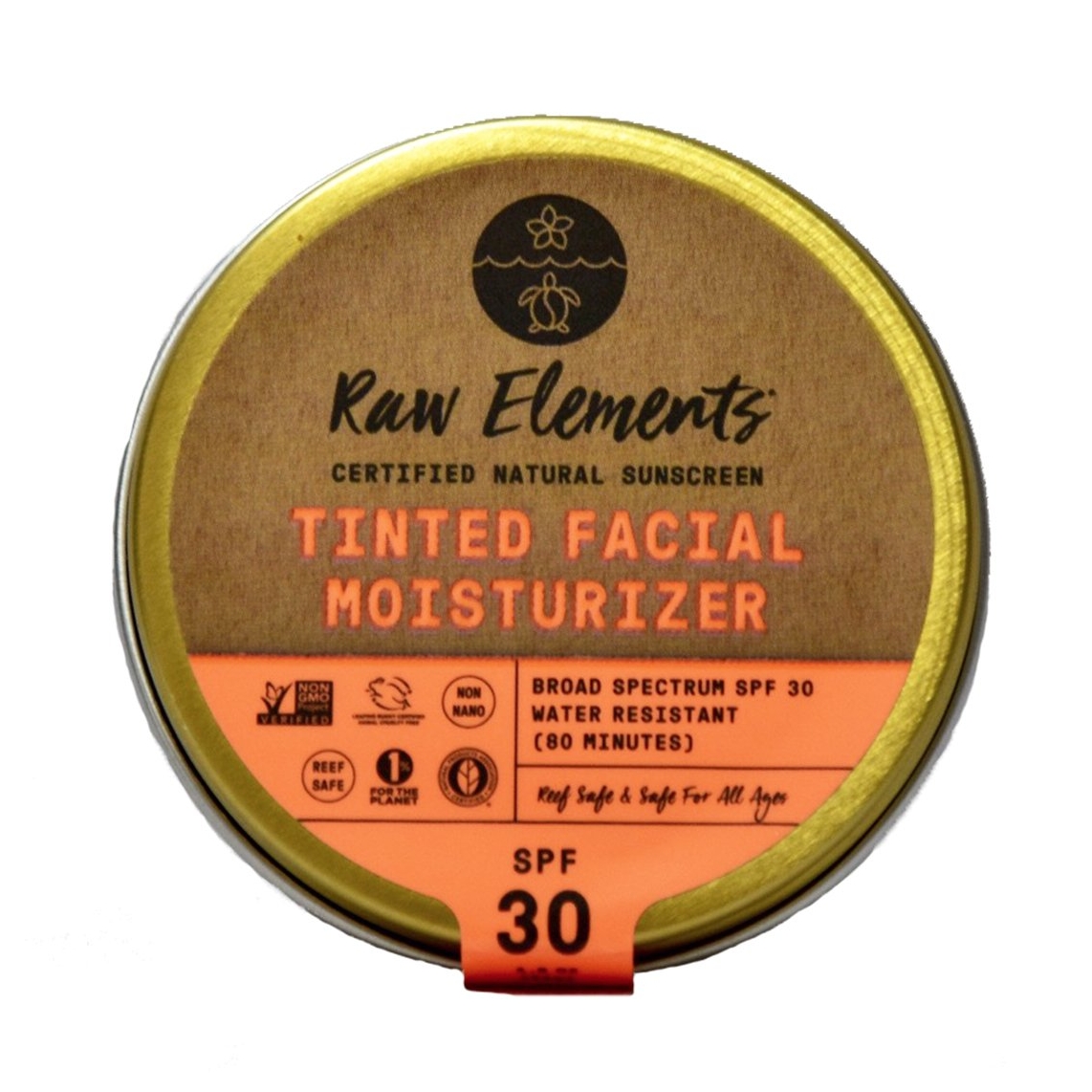 Raw Elements Tinted Facial Moisturizer SPF 30 available at The Choosy Chick