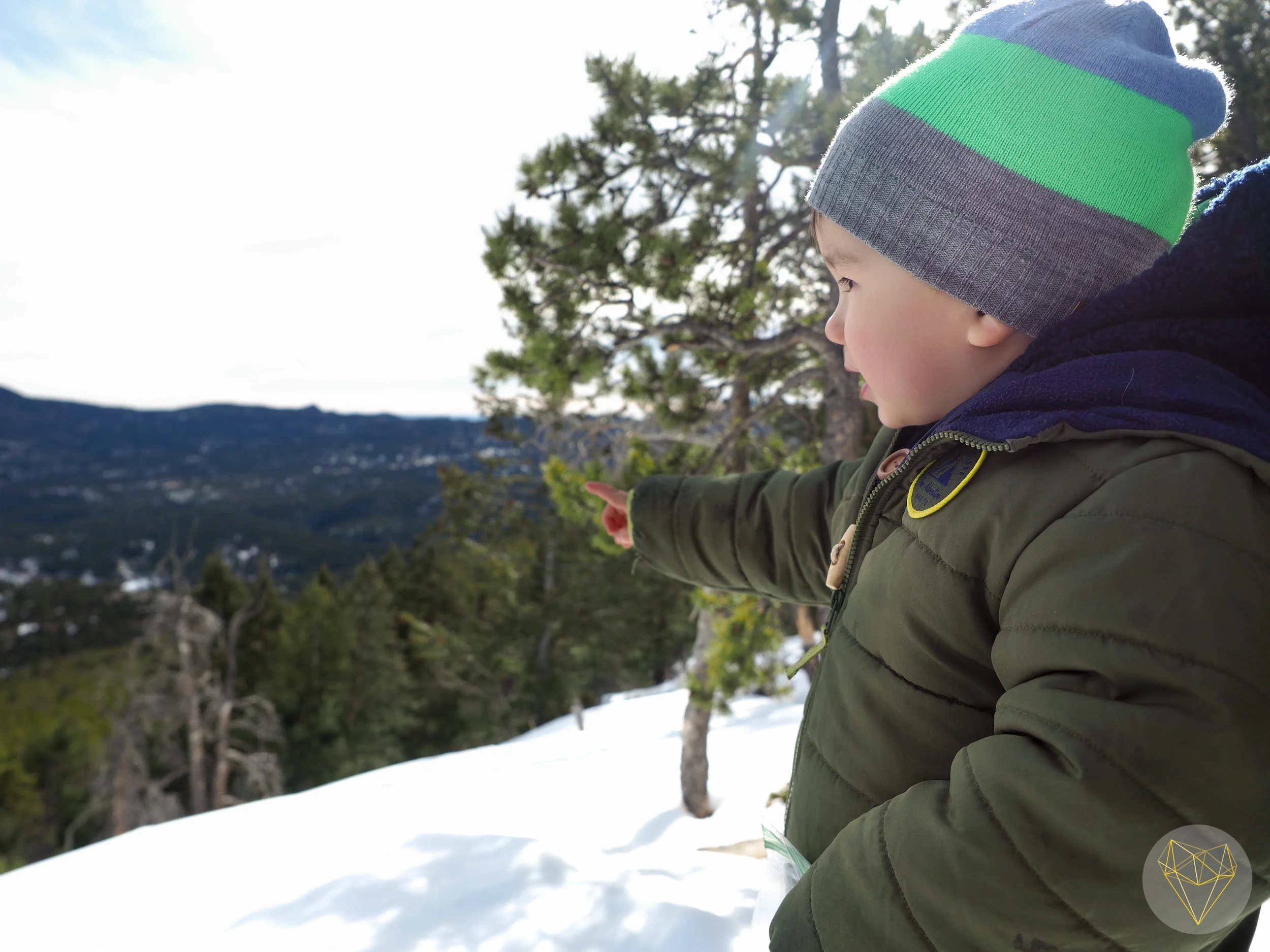 “Look daddy, is our car down there?”
