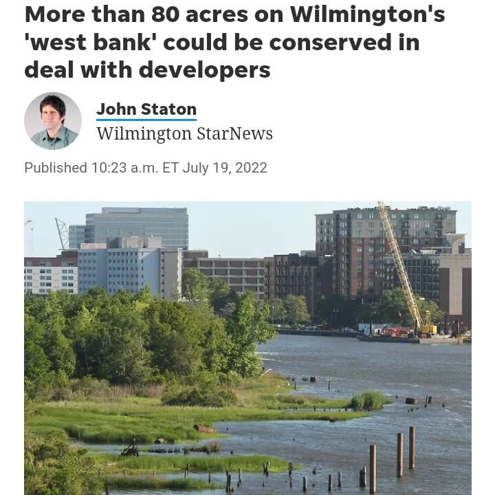 Proud of the CDDL's contributions to conserve, restore, and celebrate Eagles Island and the @wilmingtoncoast waterfront (link to the article in our bio). Optimistic that organizations, businesses, and individuals will invest in the next critical step