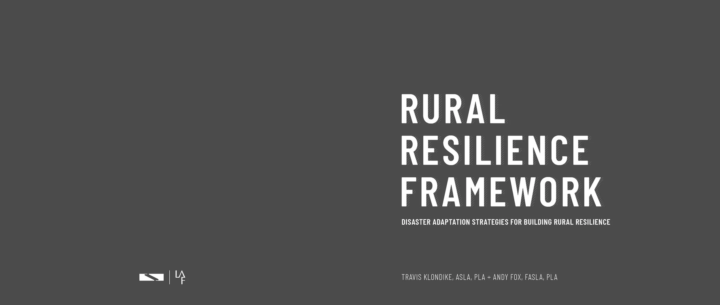 Family Rural Resilience Program Rural Resilience Framework — COASTAL DYNAMICS DESIGN LAB