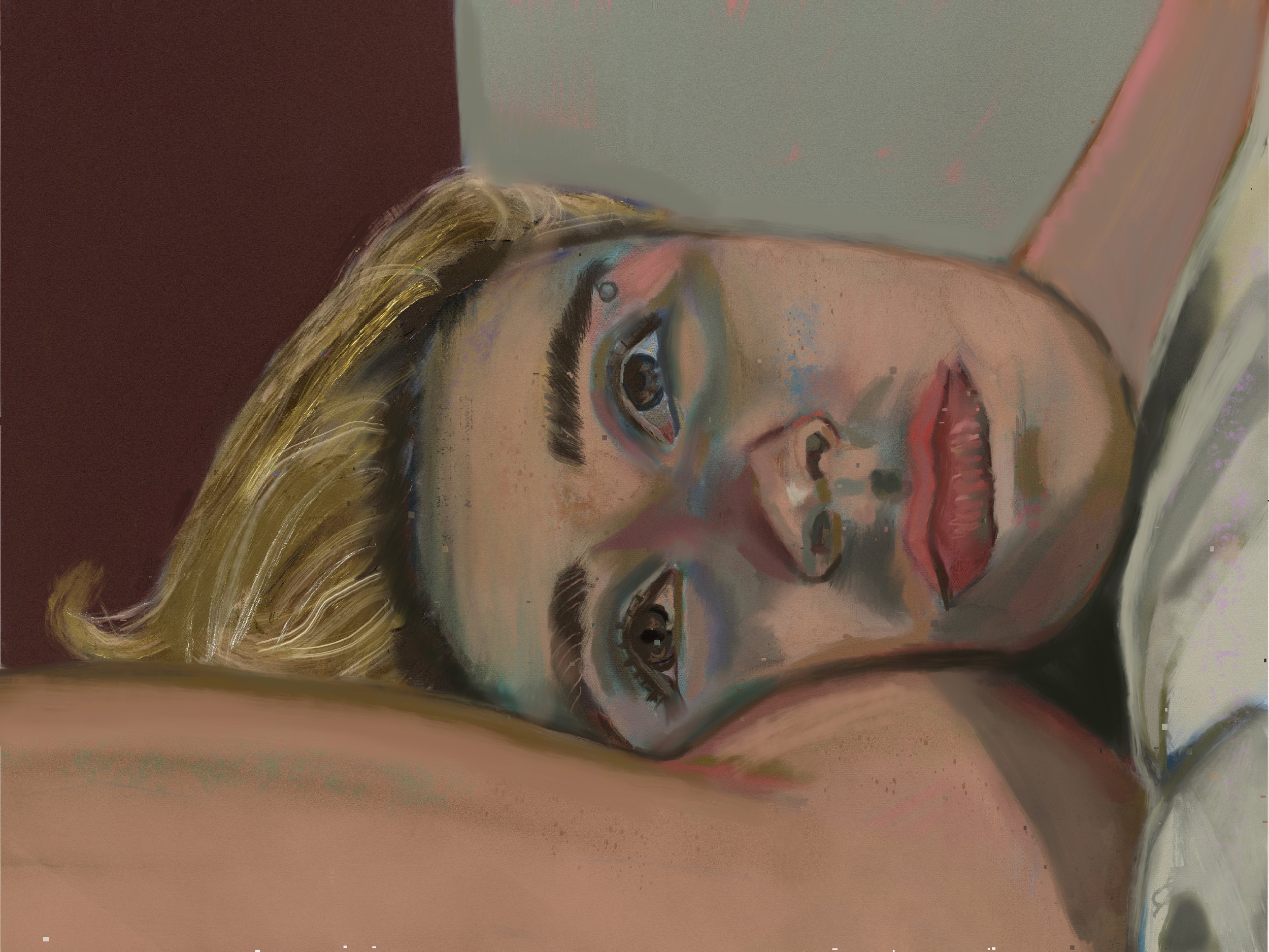 Angsting (2024), Digital Art  24" x 18"