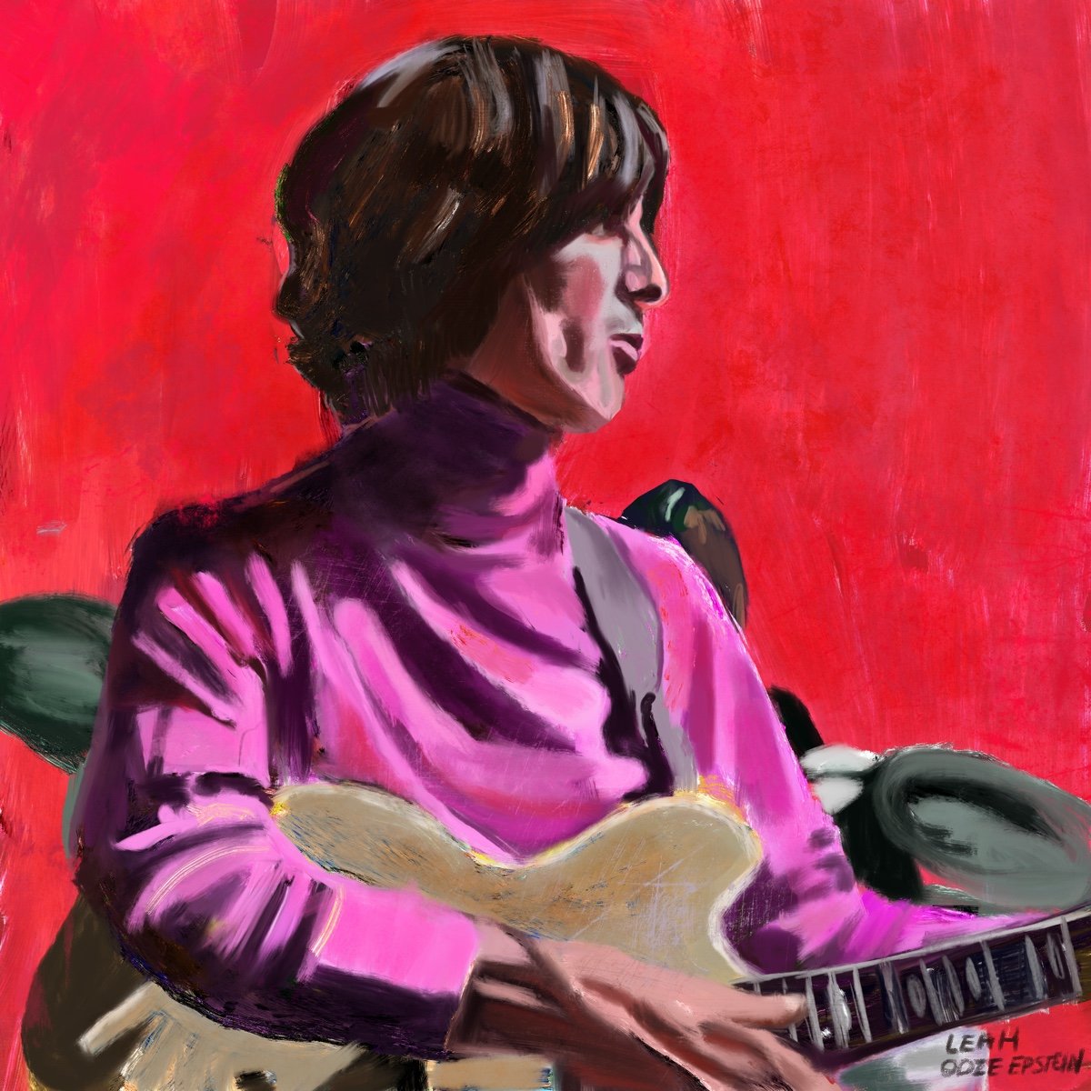 George Harrison, Digital Art, 2023, 12 x 12