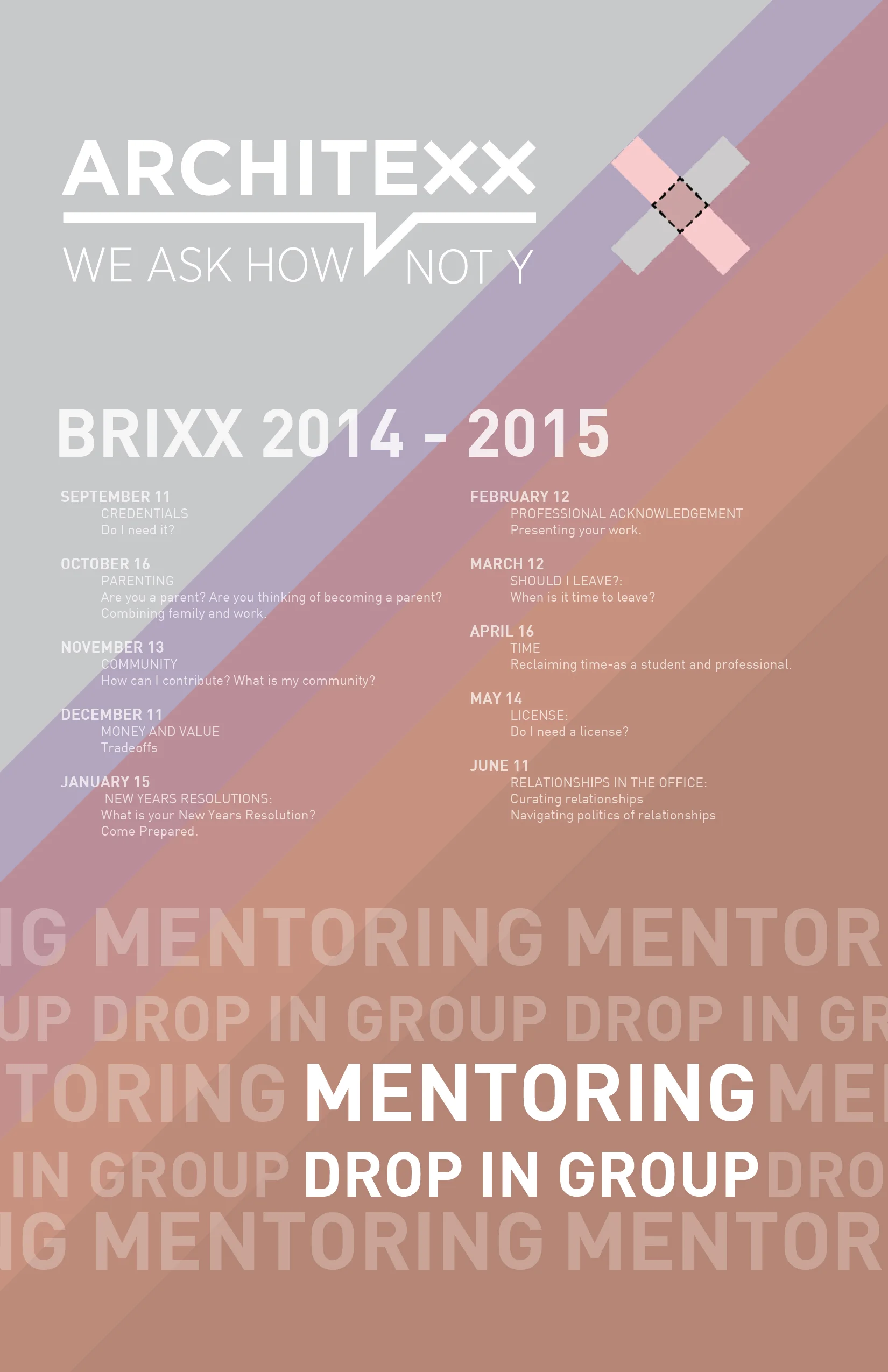 BRIXX ANNUAL SCHEDULE AND TOPICS