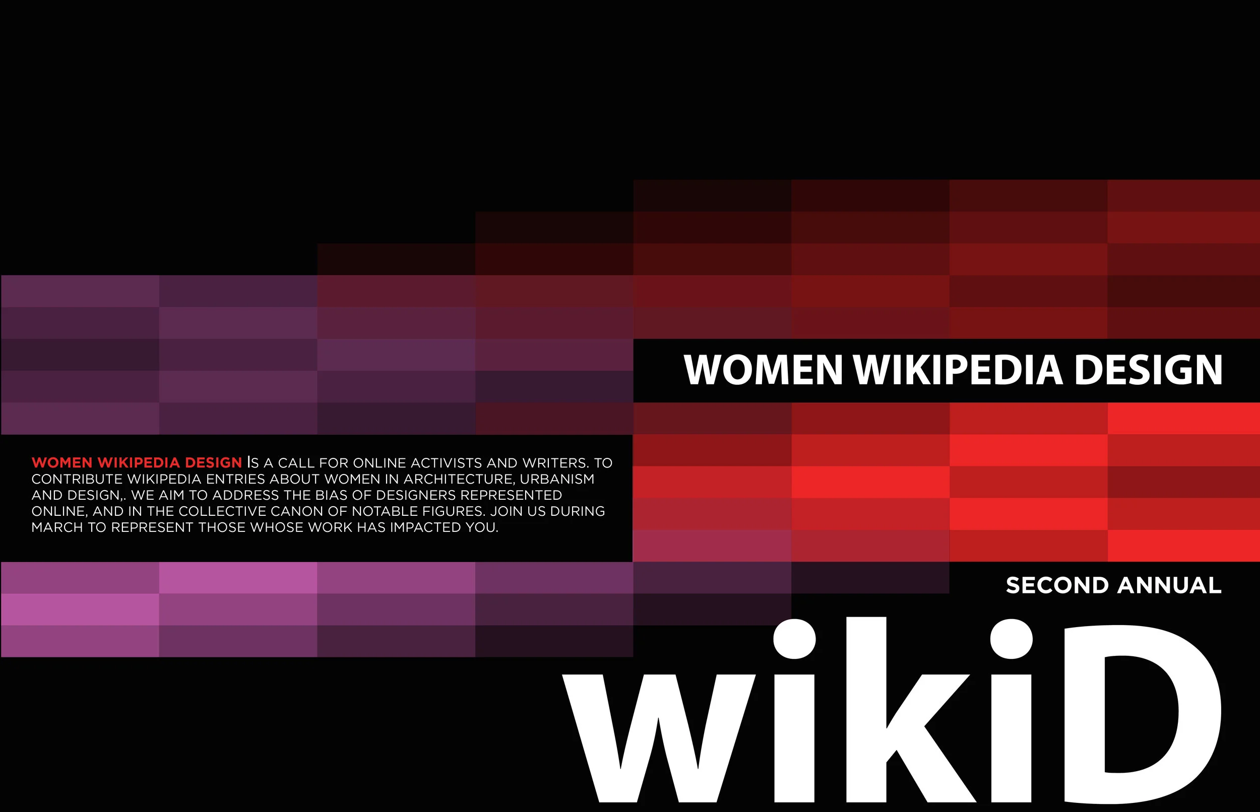 2nd annual: women. wikipedia. design. #wikiD