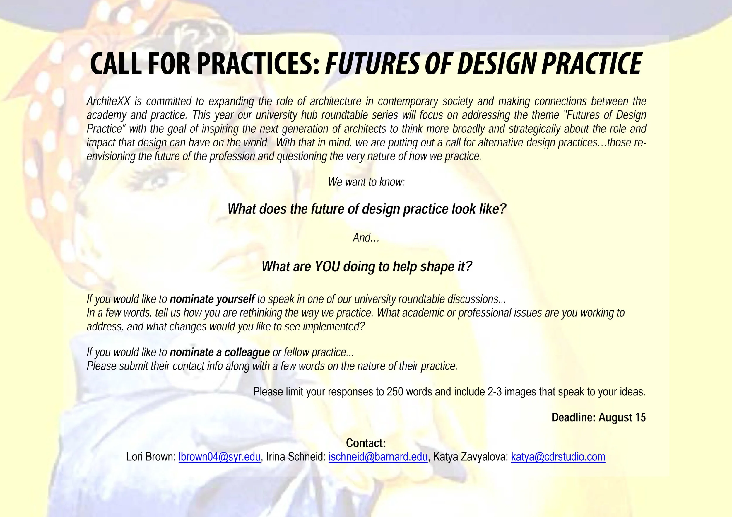 Call for Futures of Design Practices