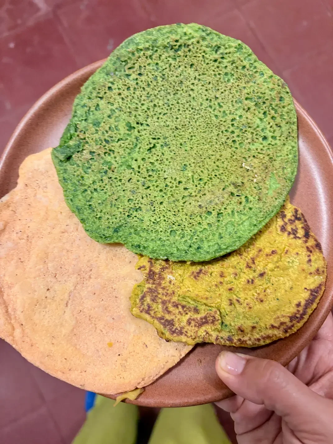 Image of high protein lentil wraps on a plate