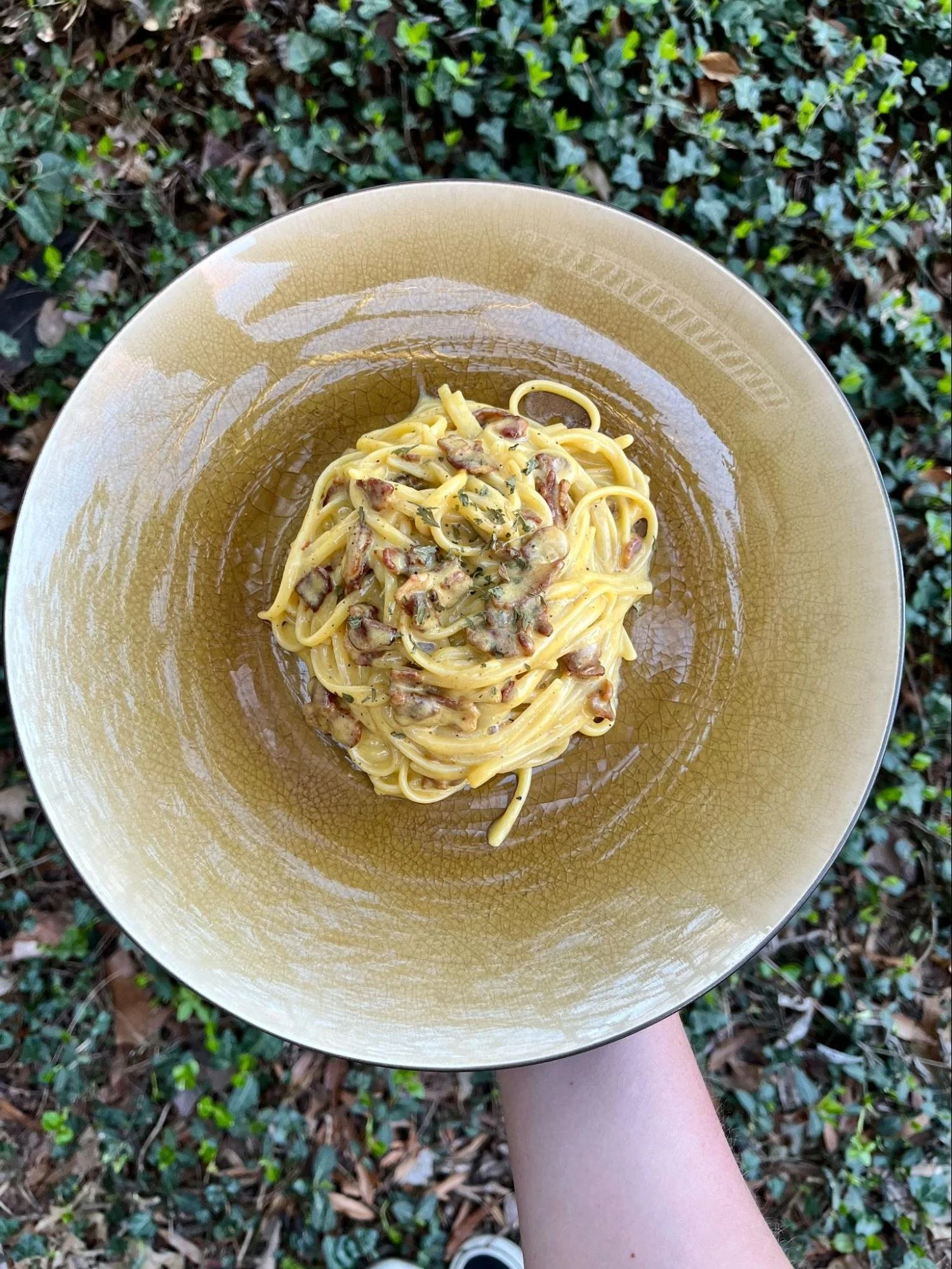 Higher Protein Carbonara Pasta Recipe for Healthy Dinner Meal — Kate