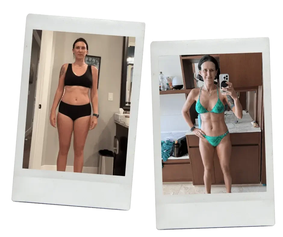 female weightloss before and after