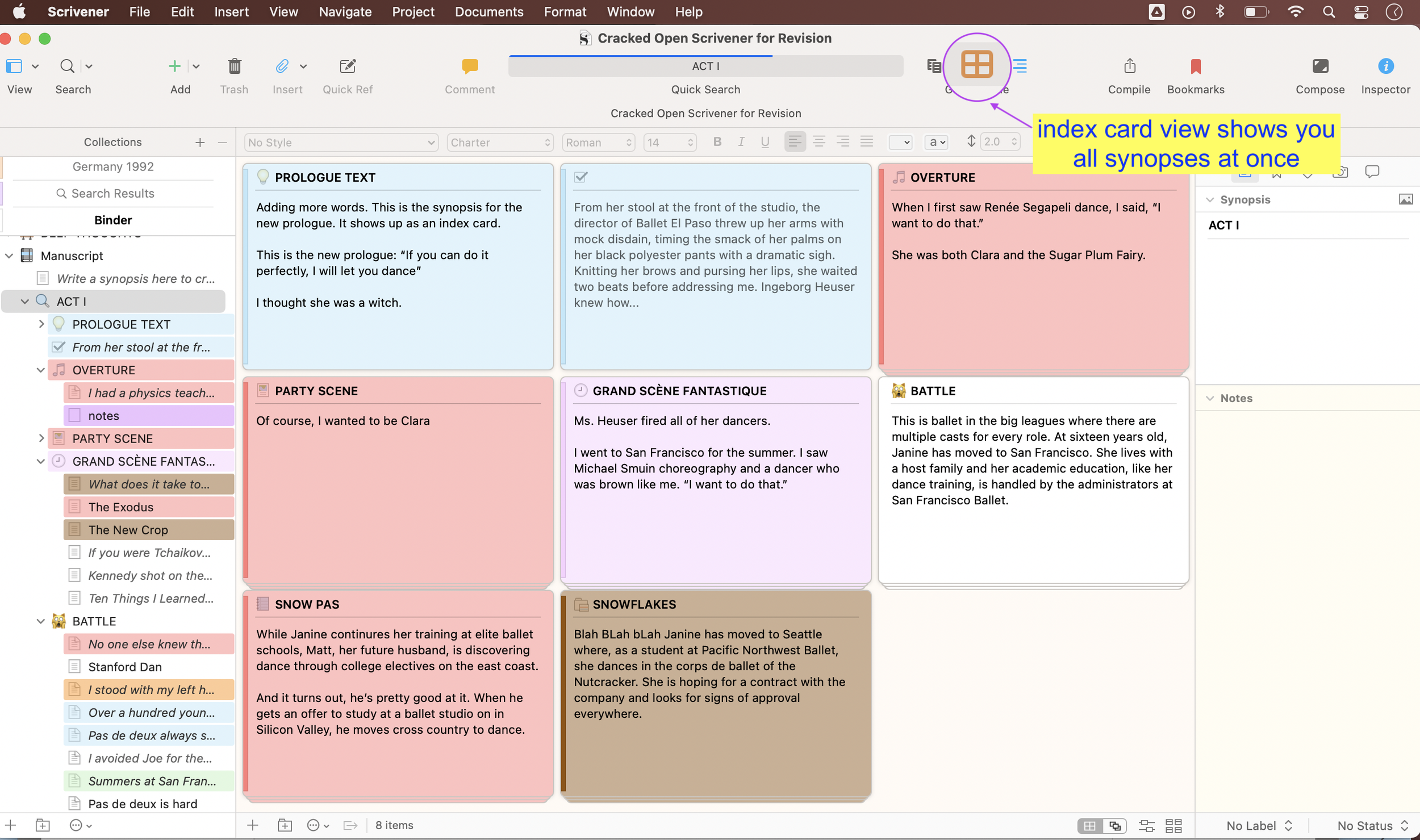 Revise Your Book with Scrivener 