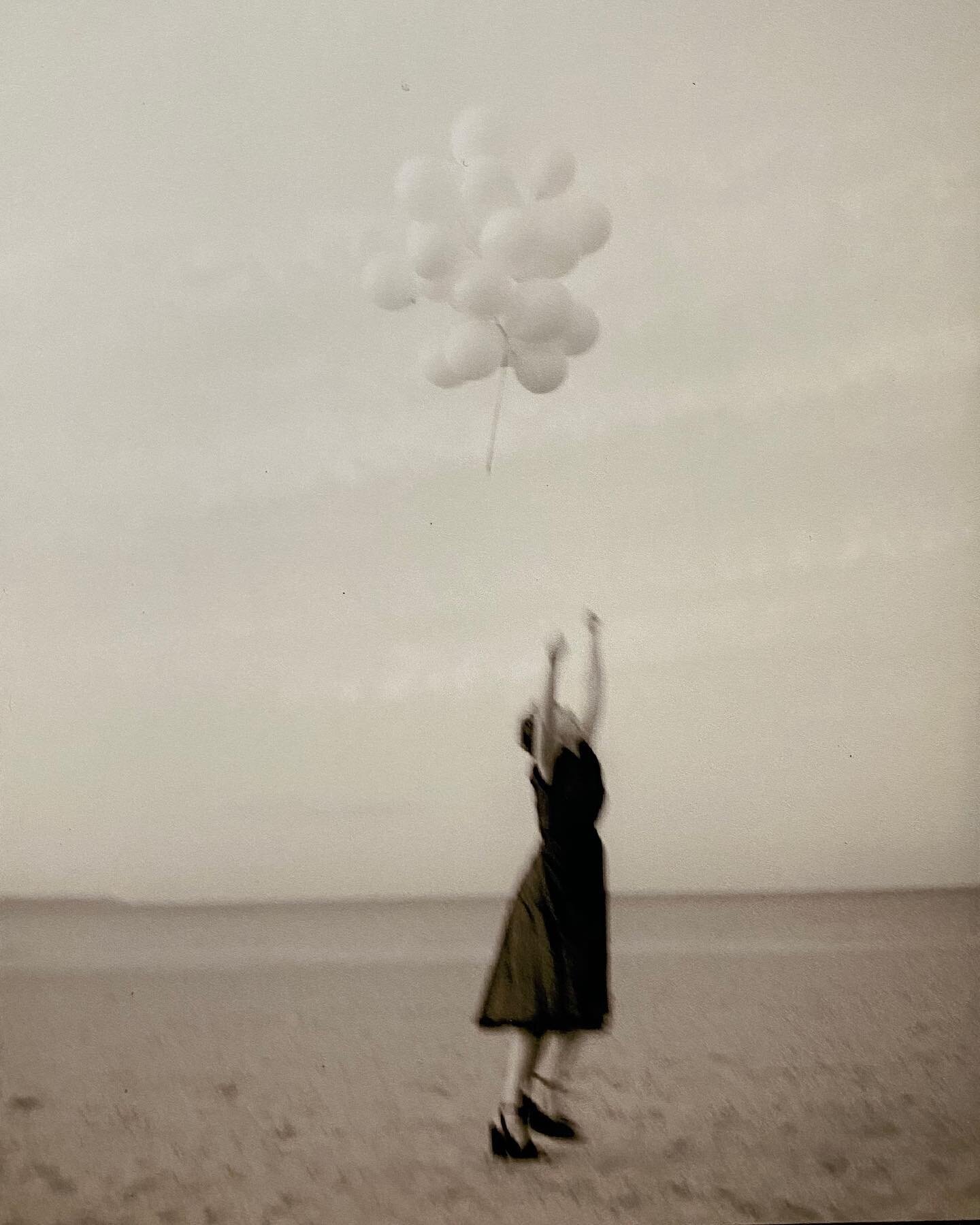Portrait of a memory. 
Coney Island photo shoot with 📷@epiphanyjones1 
We rode an empty train to Coney Island in the middle of winter.  Carrying film and cameras and an outfit change.  We bought a helium tank and balloons at K-Mart in the subway at 
