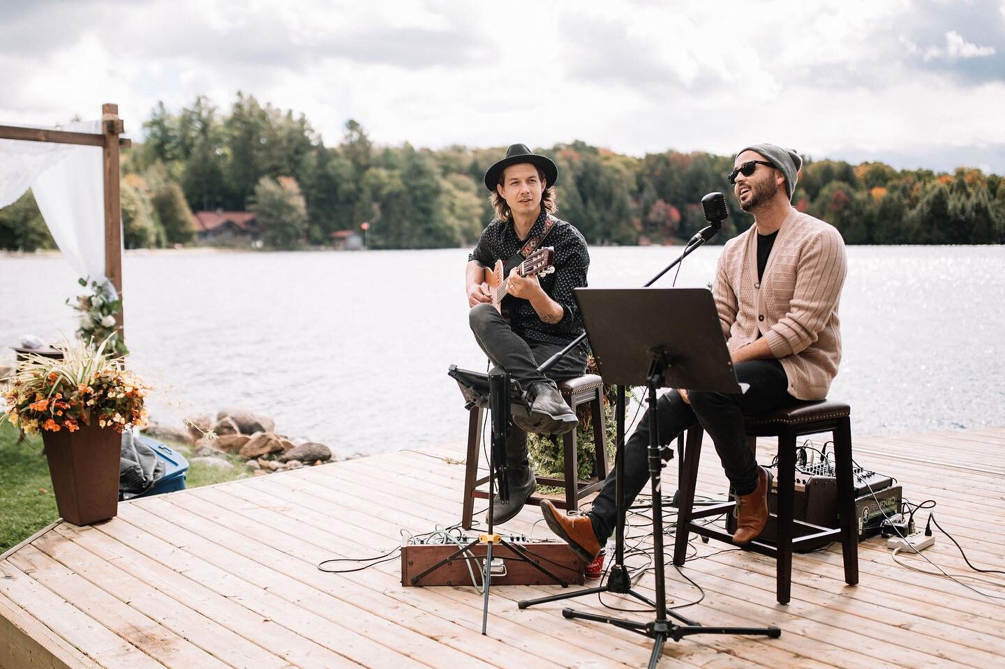 Ya just gotta lean into this season and be thankful! 📸 @daniellemeredithphoto 
.
.
.
.
#fallcolours #nickandbenton #cottagelife #thanksgiving #givethanks #cottagecountry #myhaliburtonhighlands #muskoka #livemusic #weddings #weddingband #events #live