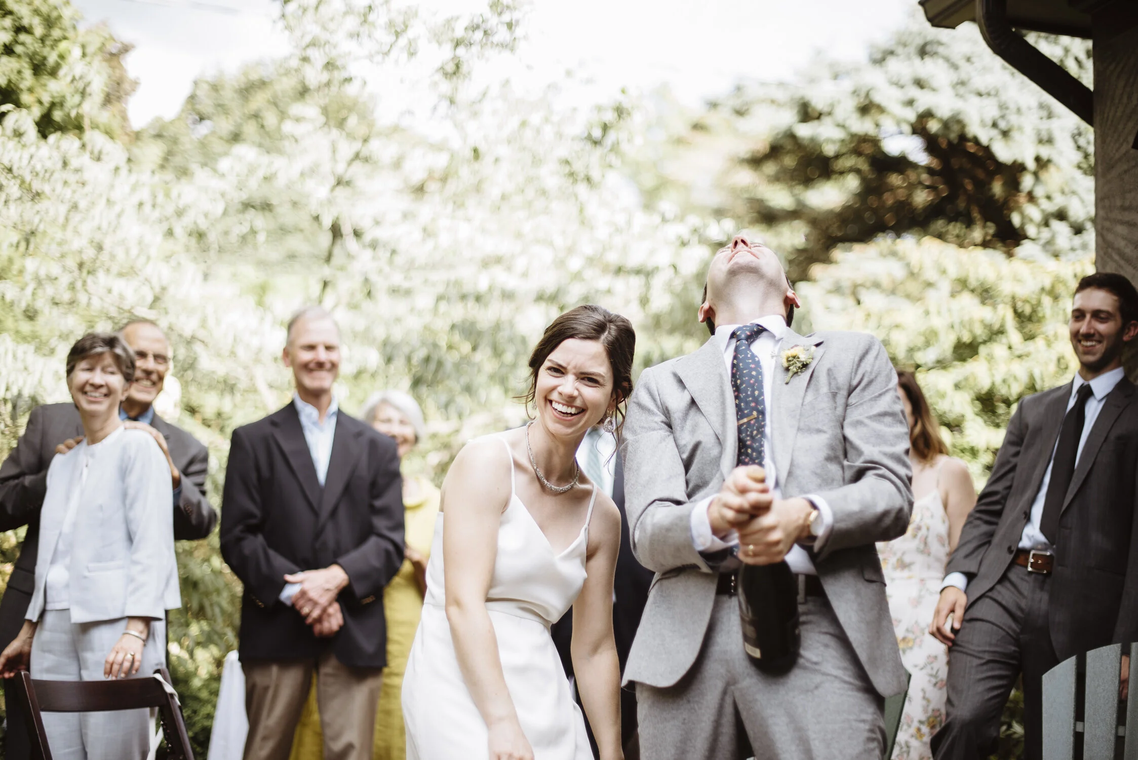 Simone & Alex Rochester Backyard Wedding Ceremonyq`