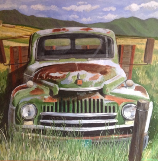 Crested Butte, CO Truck 48"x48"