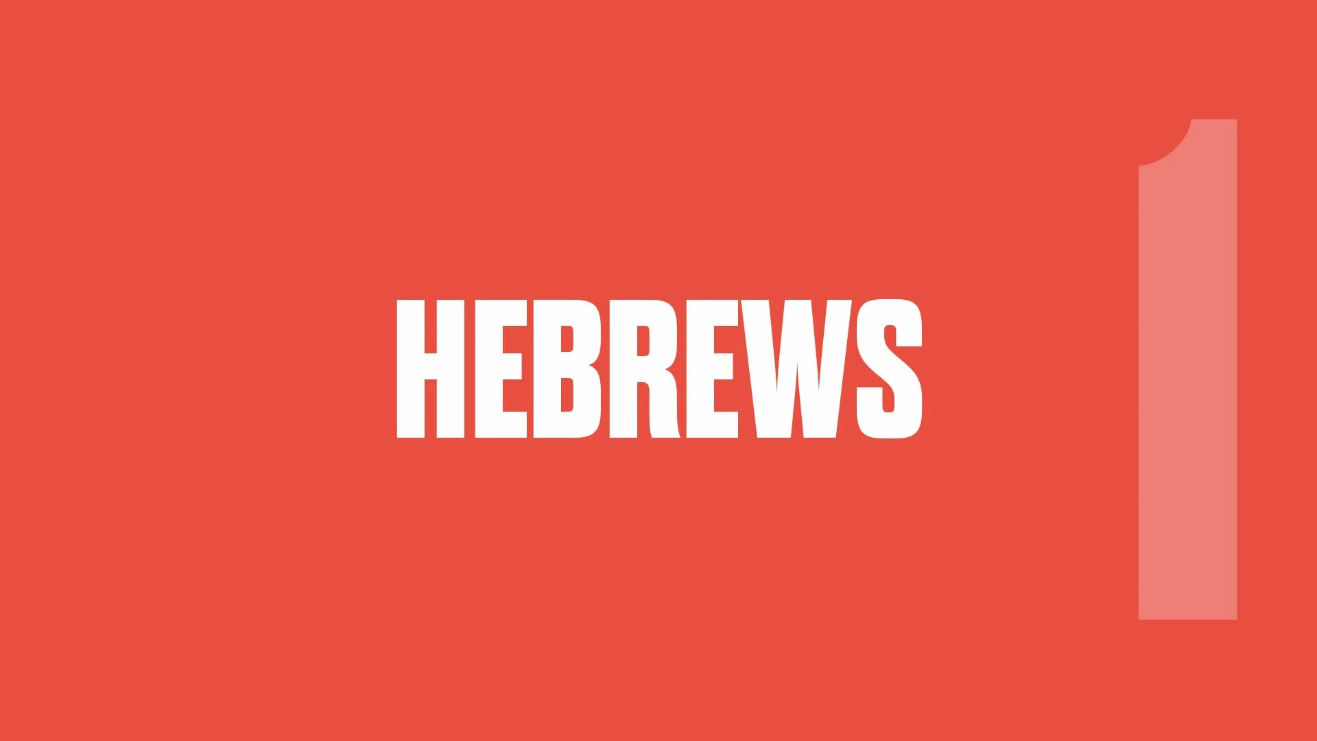 Hebrews 1
