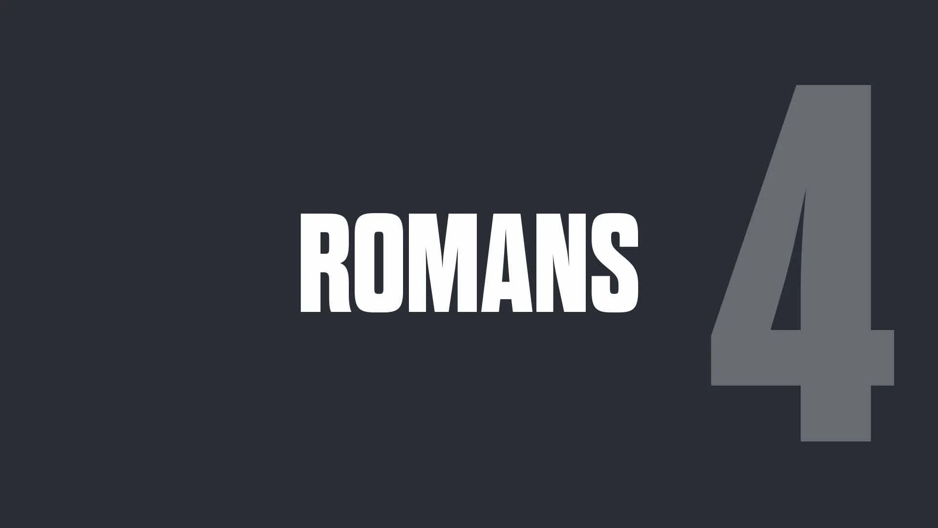 Romans 4