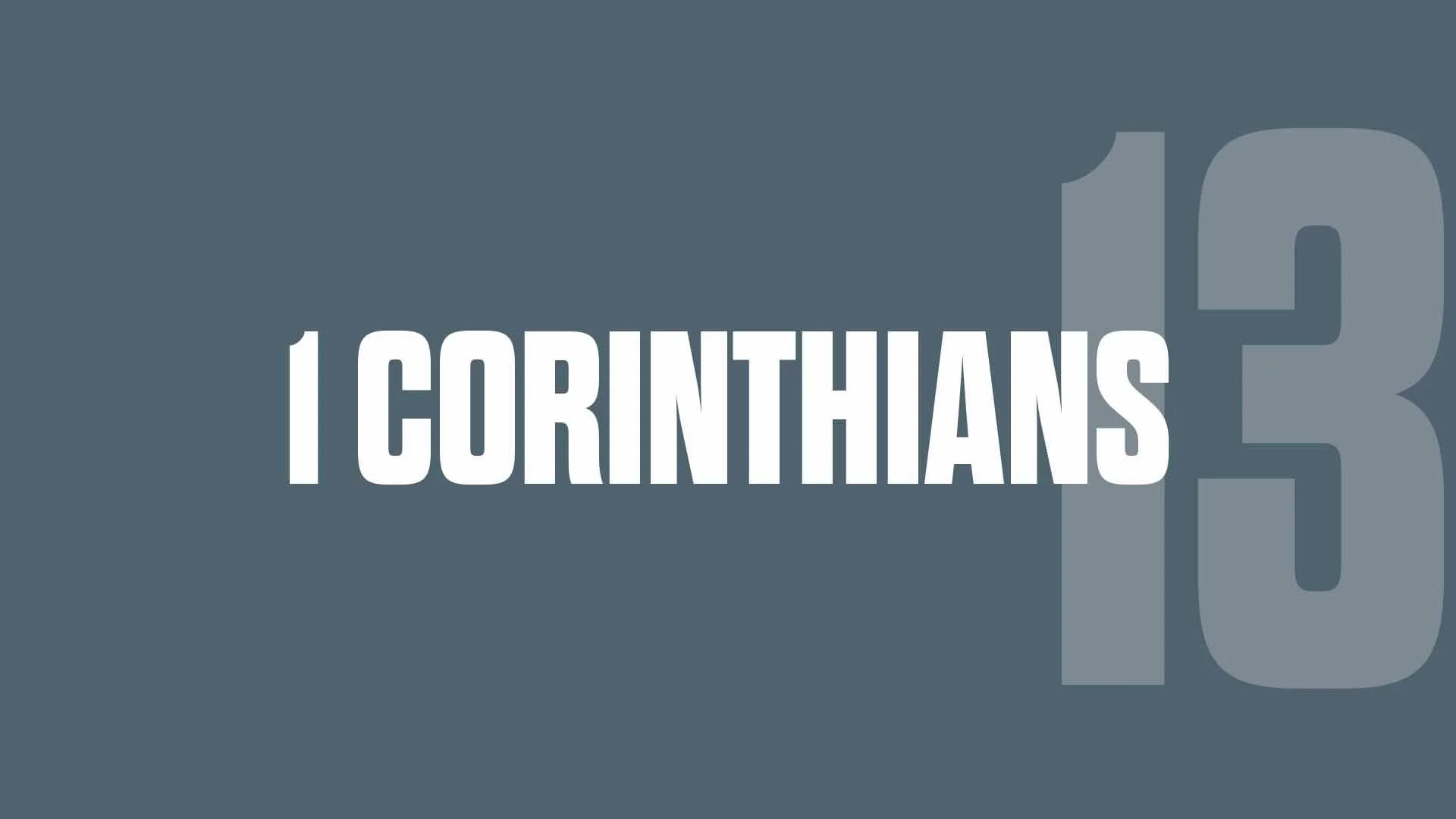 1 Corinthians 13