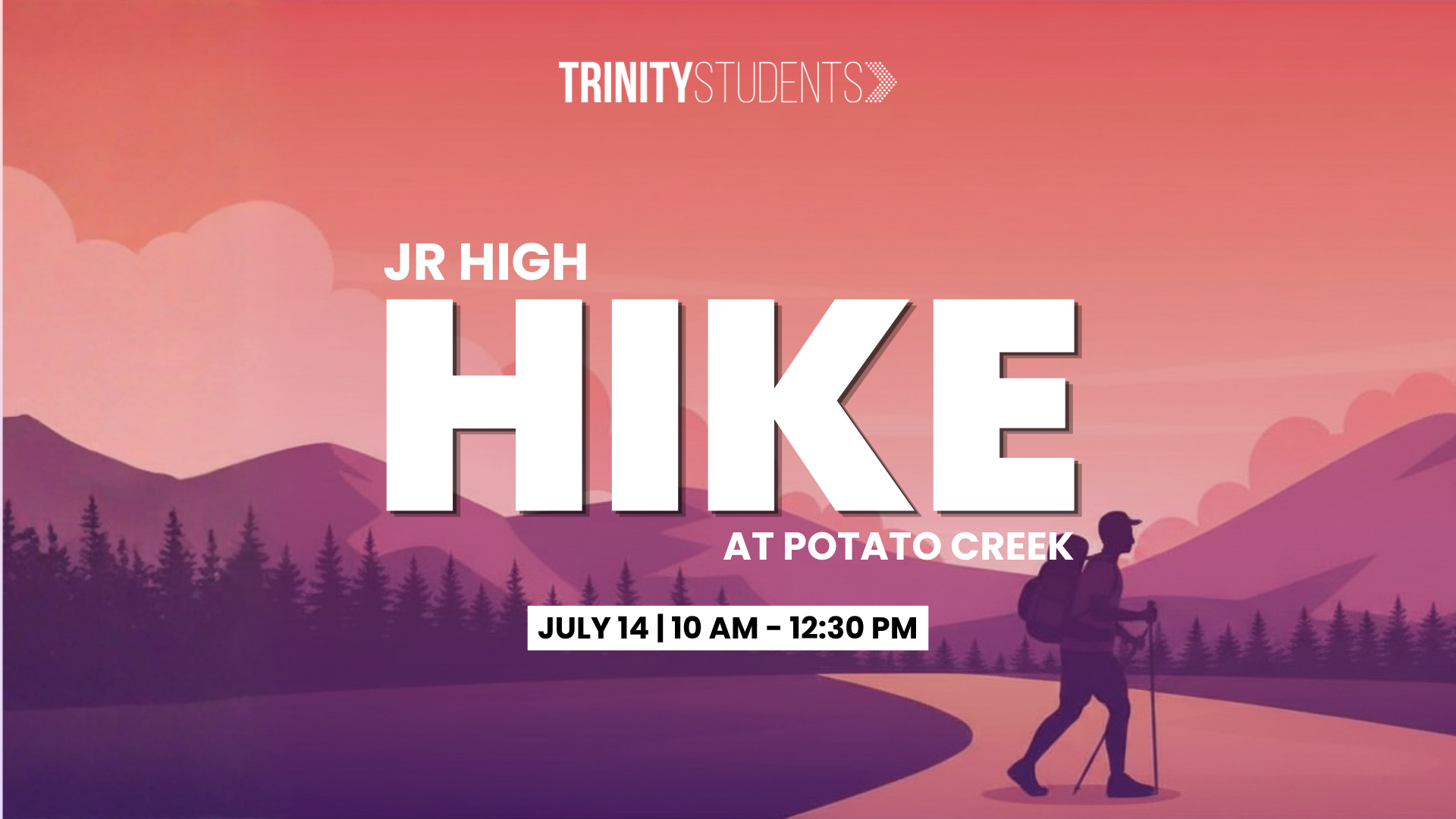 Jr High Hike at Potato Creek