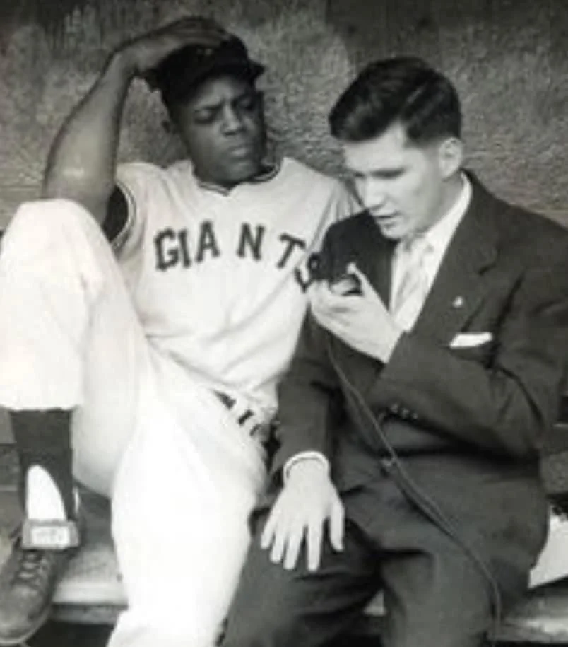 Ed Lucas and Willie Mays.JPG
