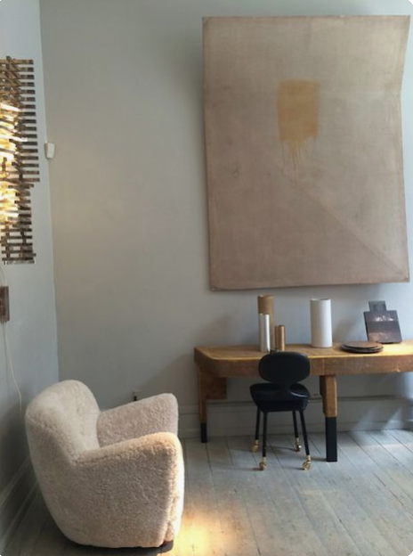 modern luxury interiors, shearling furniture