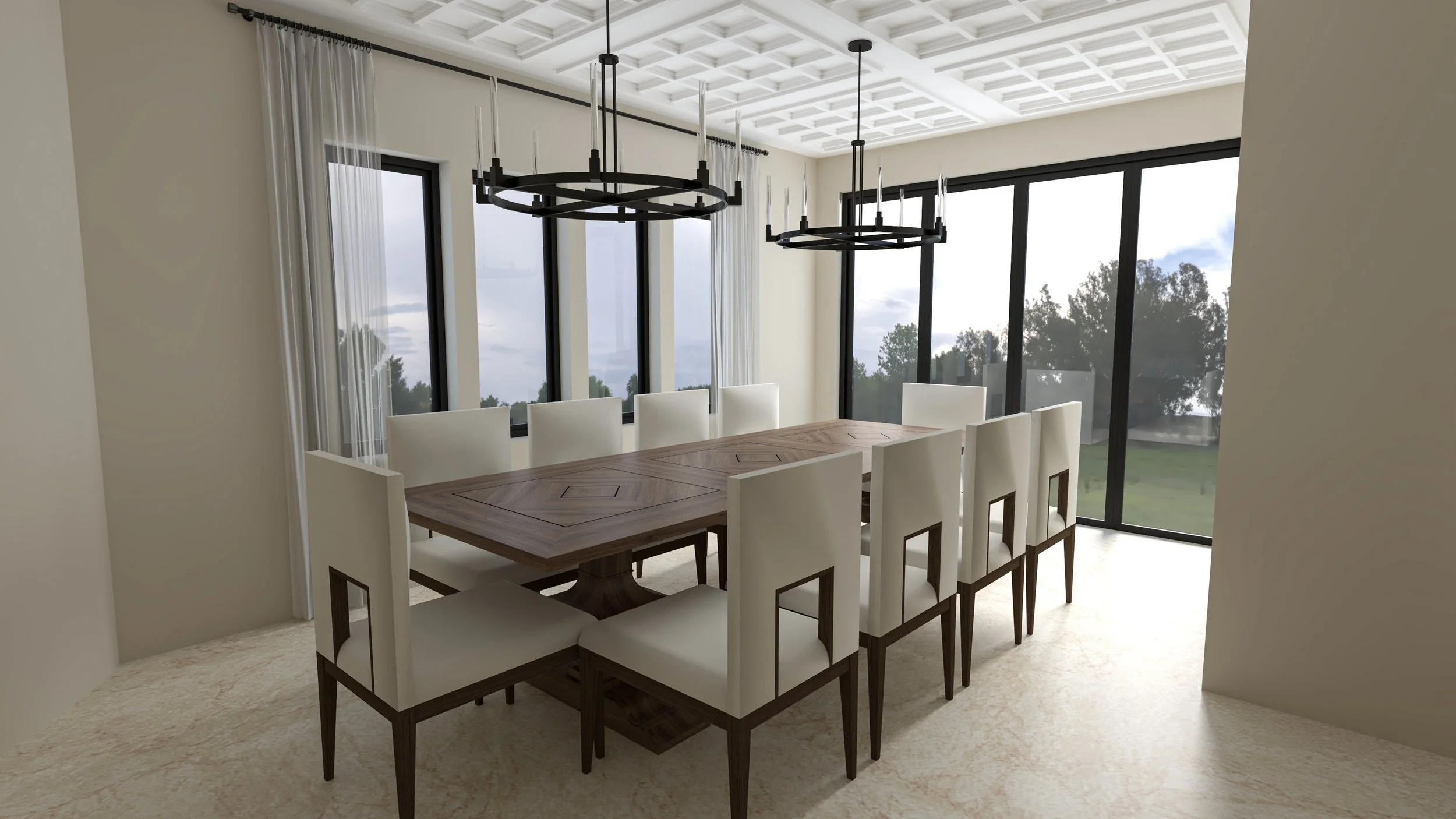 Modern Tuscany Inspired; Clean Lines, Neutral Colors, Natural Wood And Stone Materials Kitchen Remodel by KrimsonHAUS Interiors project photo 4