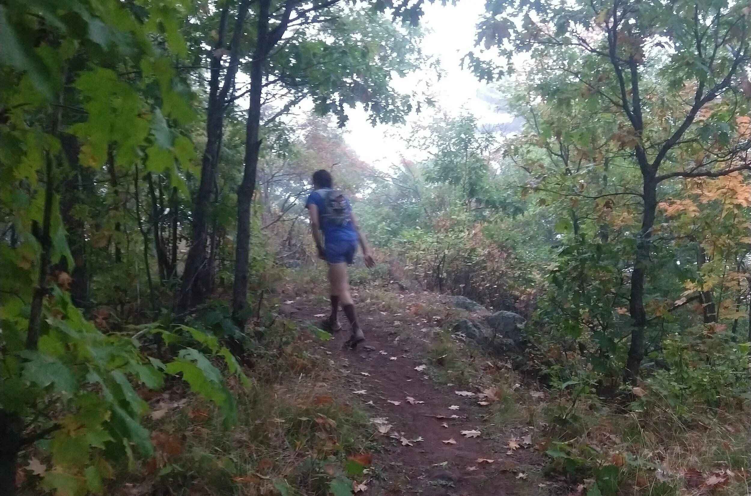Nearly the entire race was on scenic trails with challenging terrain.