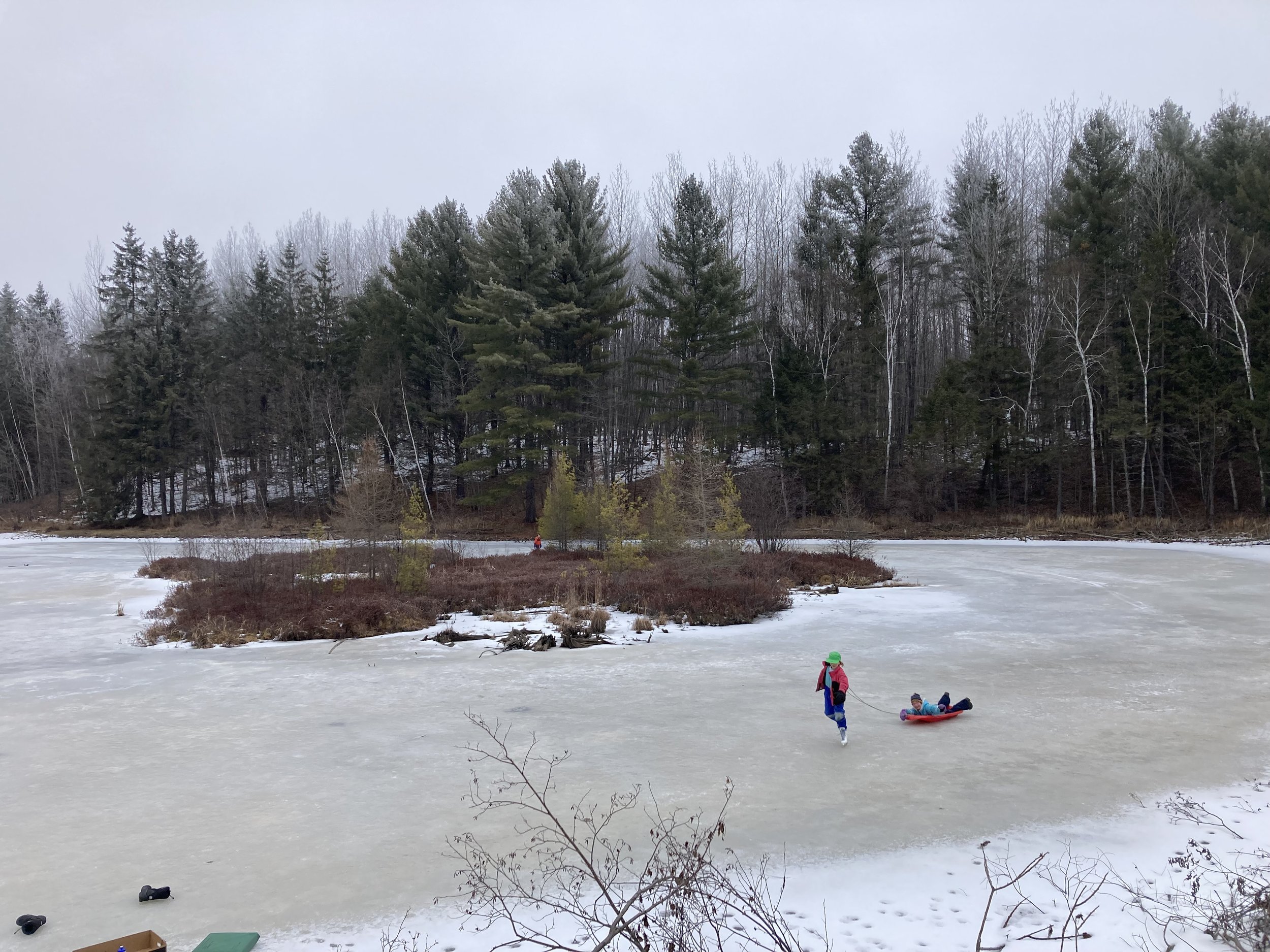 Family winter skating adventures