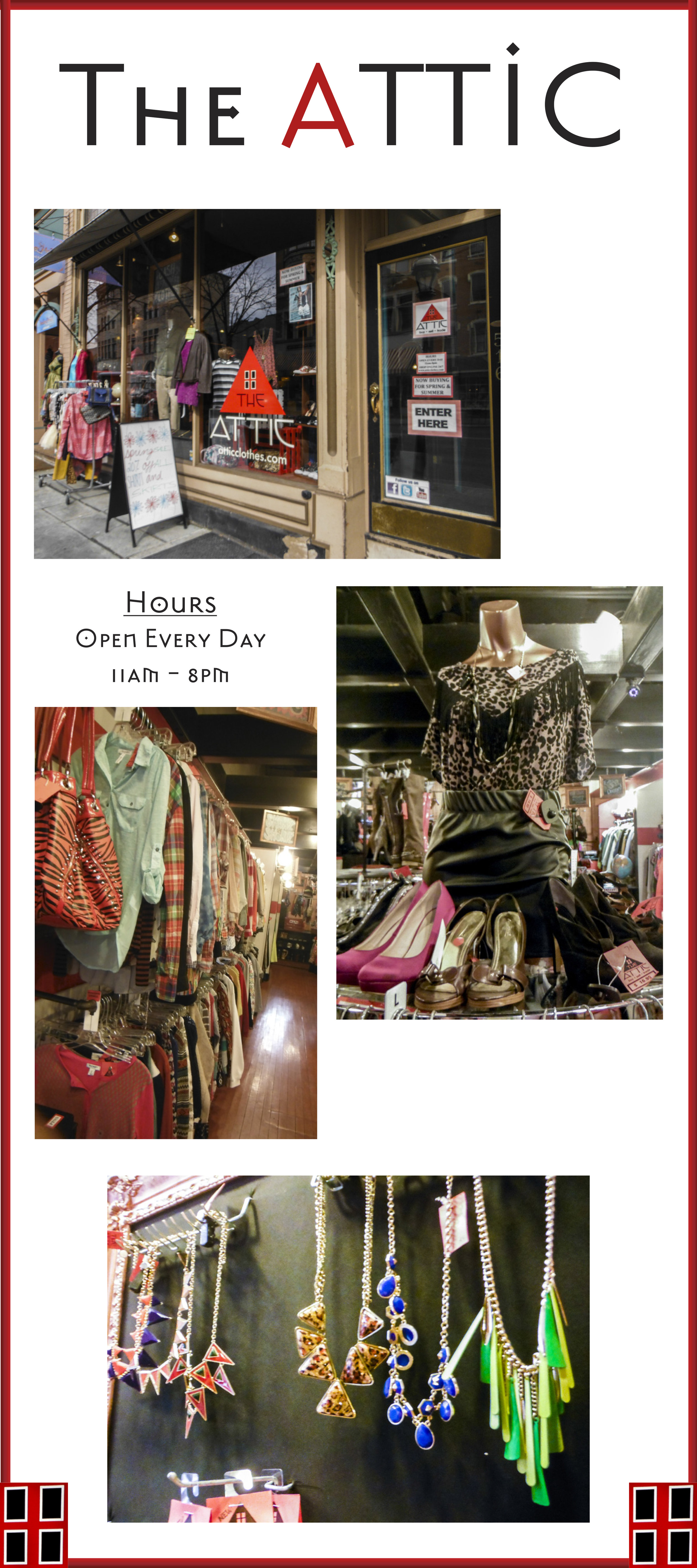 The Attic Brochure (Side 1) 2014