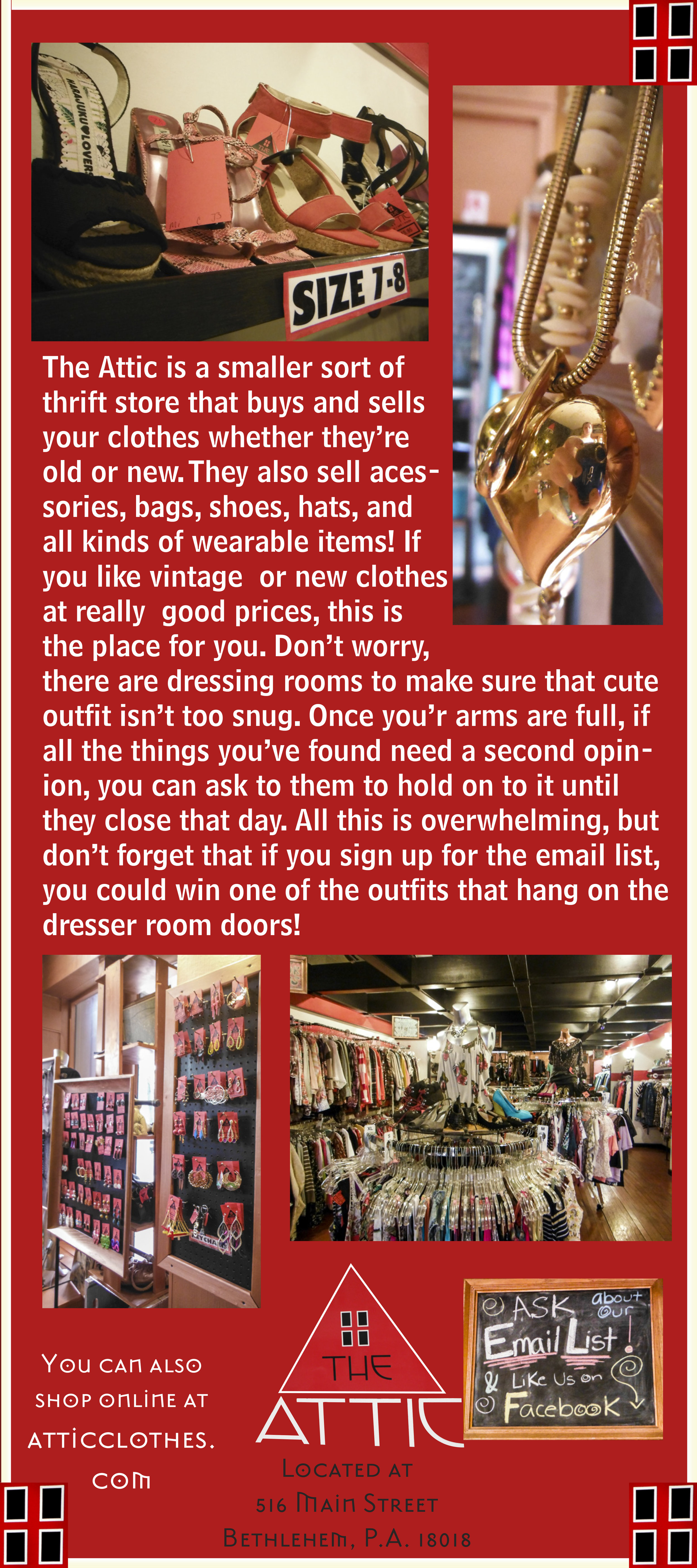The Attic Brochure (Side 2) 2014