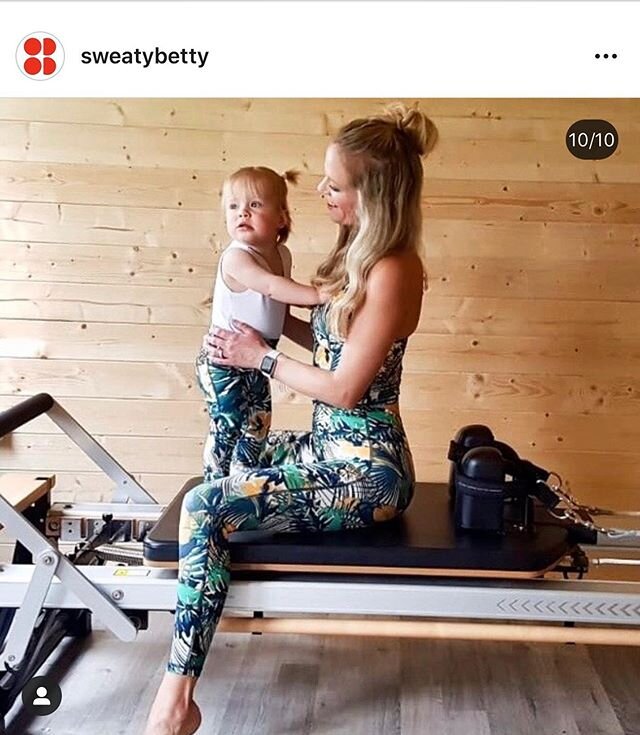 The best thing about Tahlia growing up ??? She can finally fit into @sweatybetty mummy and me leggings 🥰 #gift #sbminime #sweatybettyambassador #minime #pilatesreformer