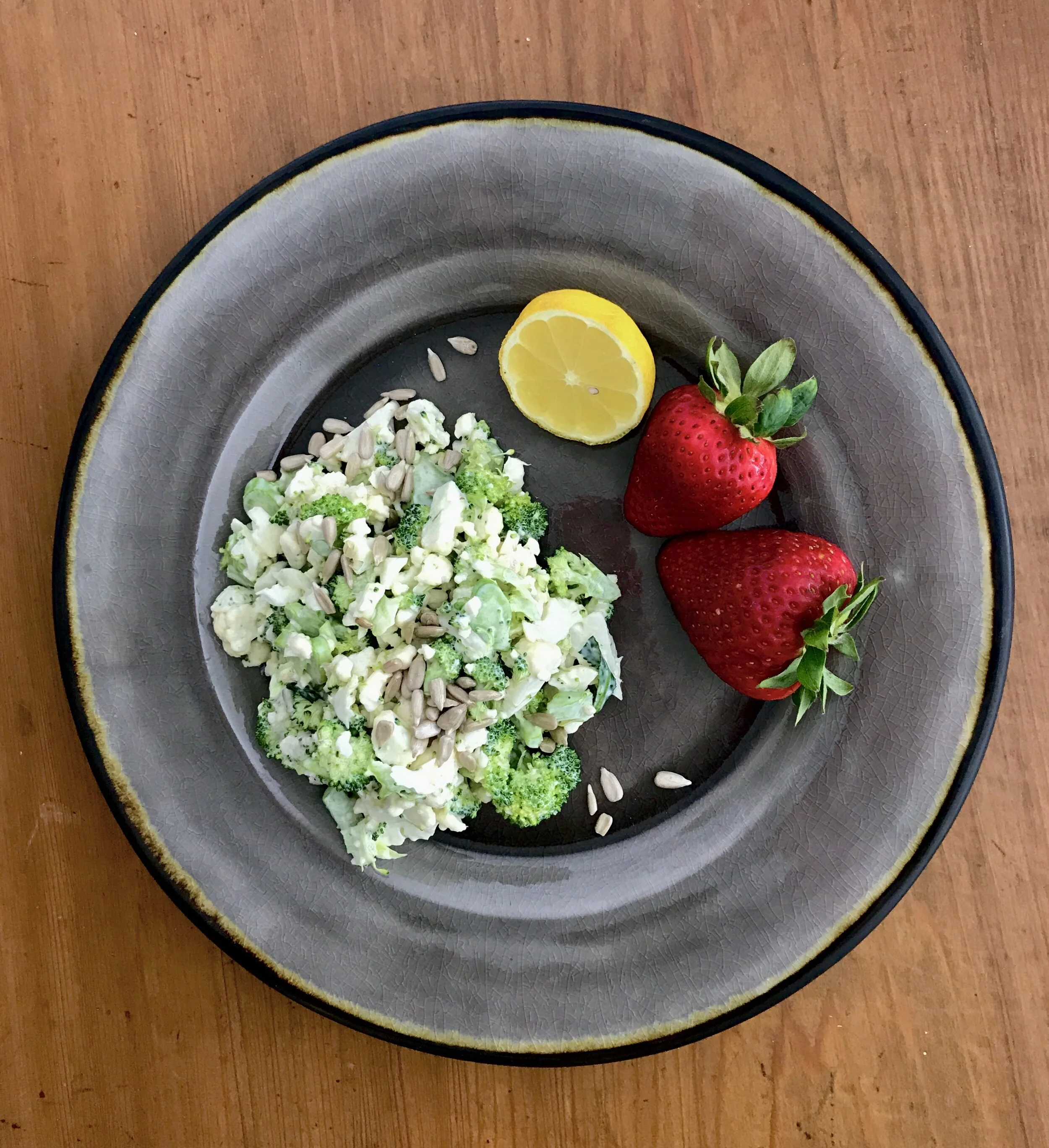 One Minute Broccoli &amp; Cauliflower Salad