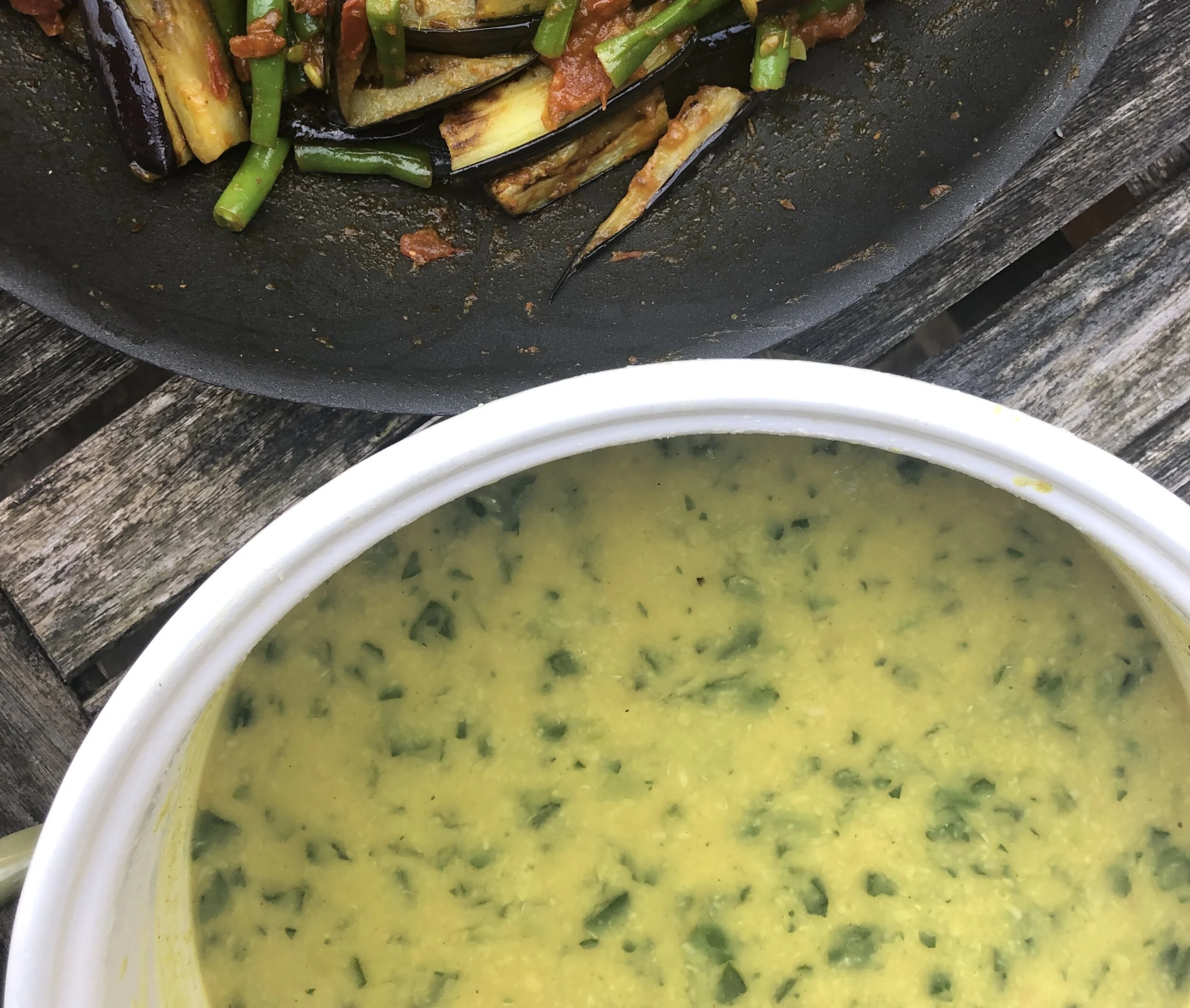 Yellow Lentil &amp; Spinach Dal