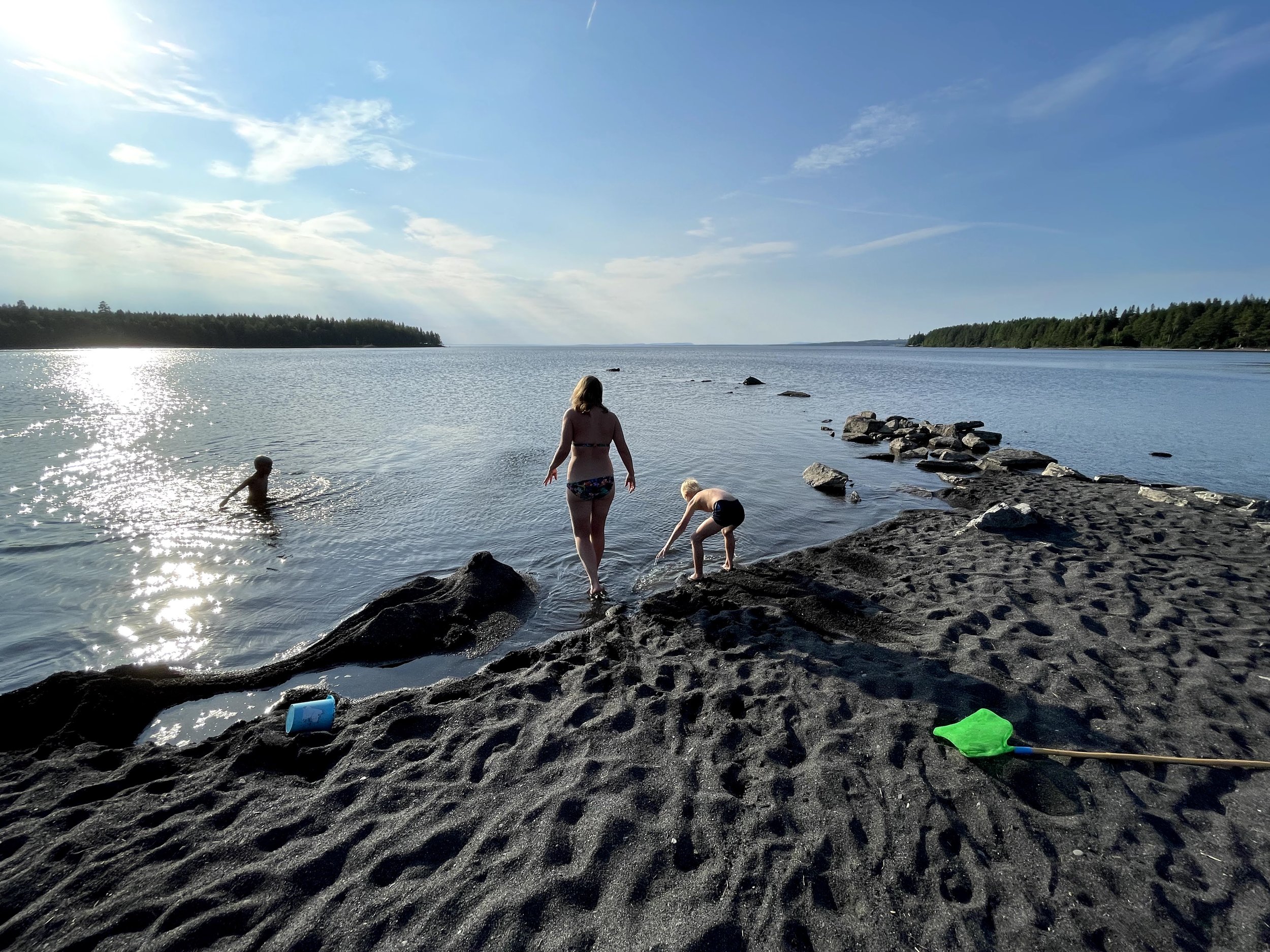 Sommar och sol i Västbyviken