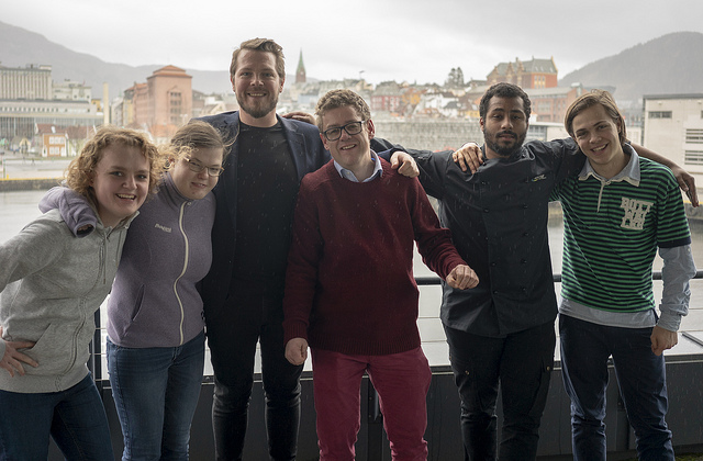 Fra venstre: Stine, Nora, Roger, Sølve, Marc og Ole Vidar. Foto alle bilder: Mikkel Eknes