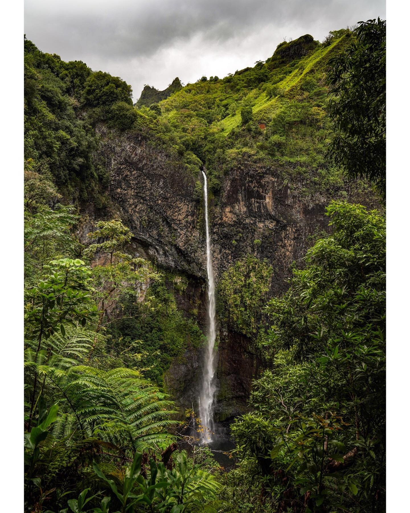 It rained for 90% of this hike through the Fautaua Valley. But boy oh boy, it was worth it. I would&rsquo;ve been more than satisfied with this view of the ginormous 400-foot cascade, but then we ventured even further and swam in the pool duo at the 