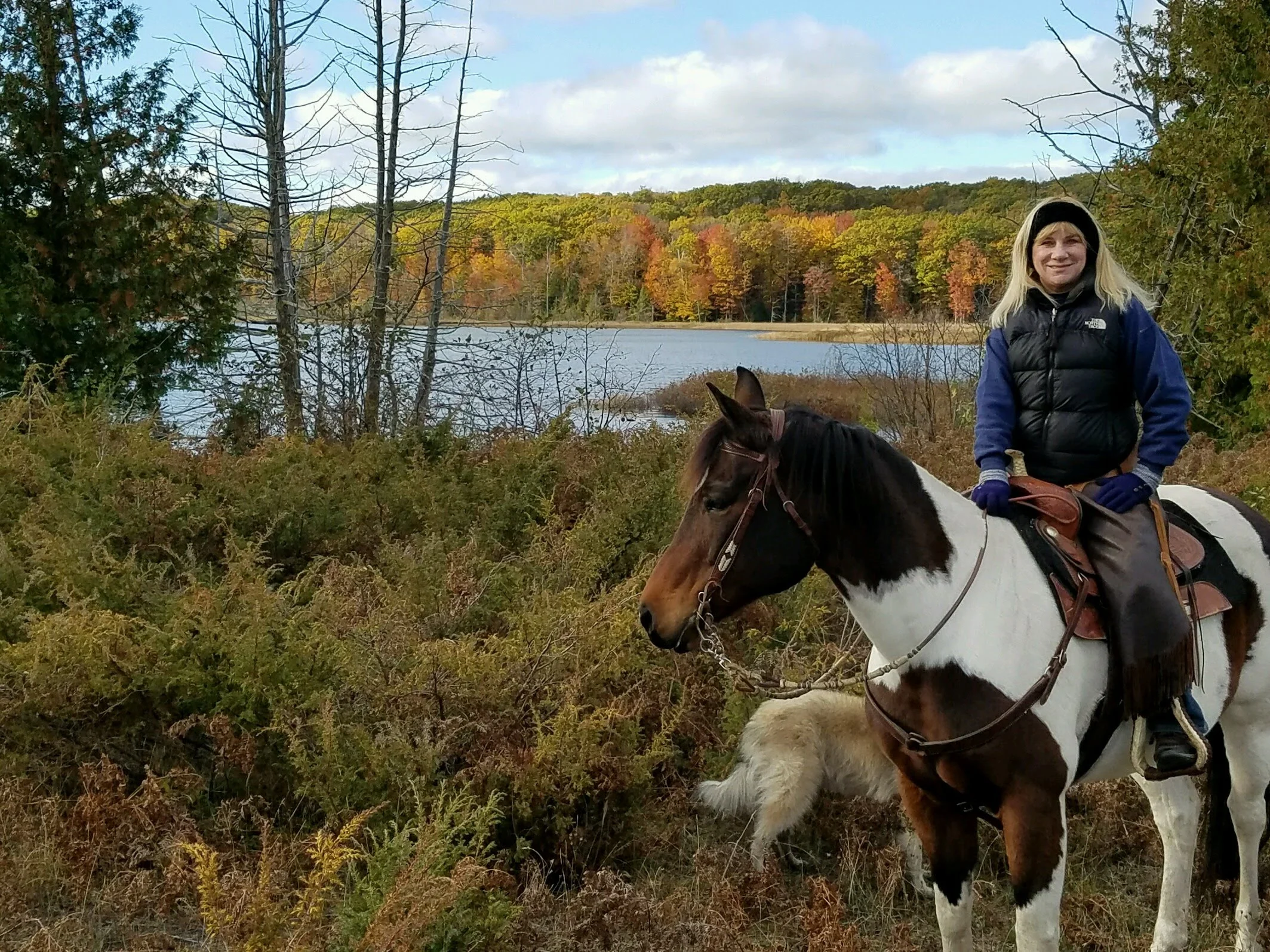 Bonnie Marris and her horse, Pawnee