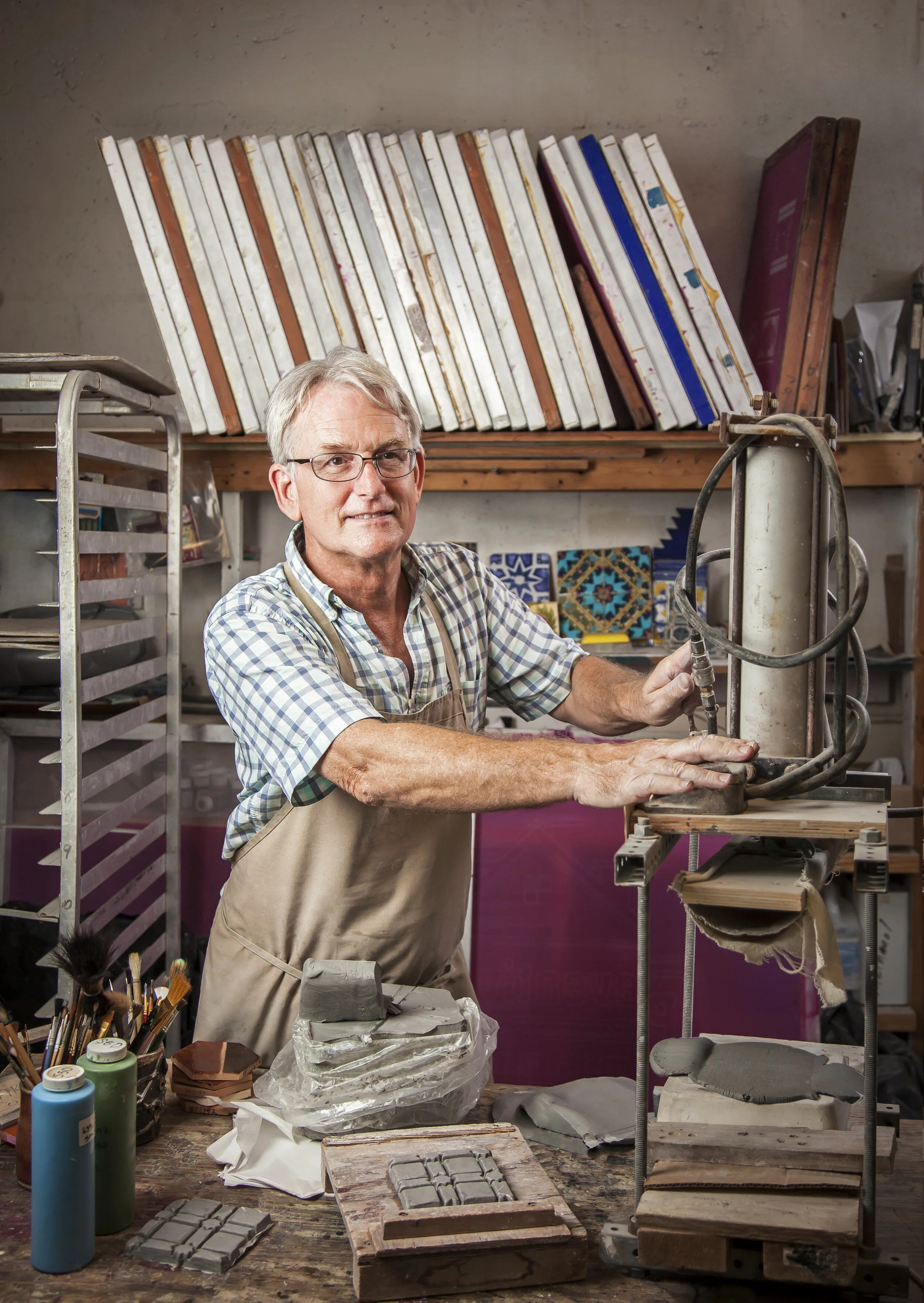 Portrait of an Artisan and his Studio
